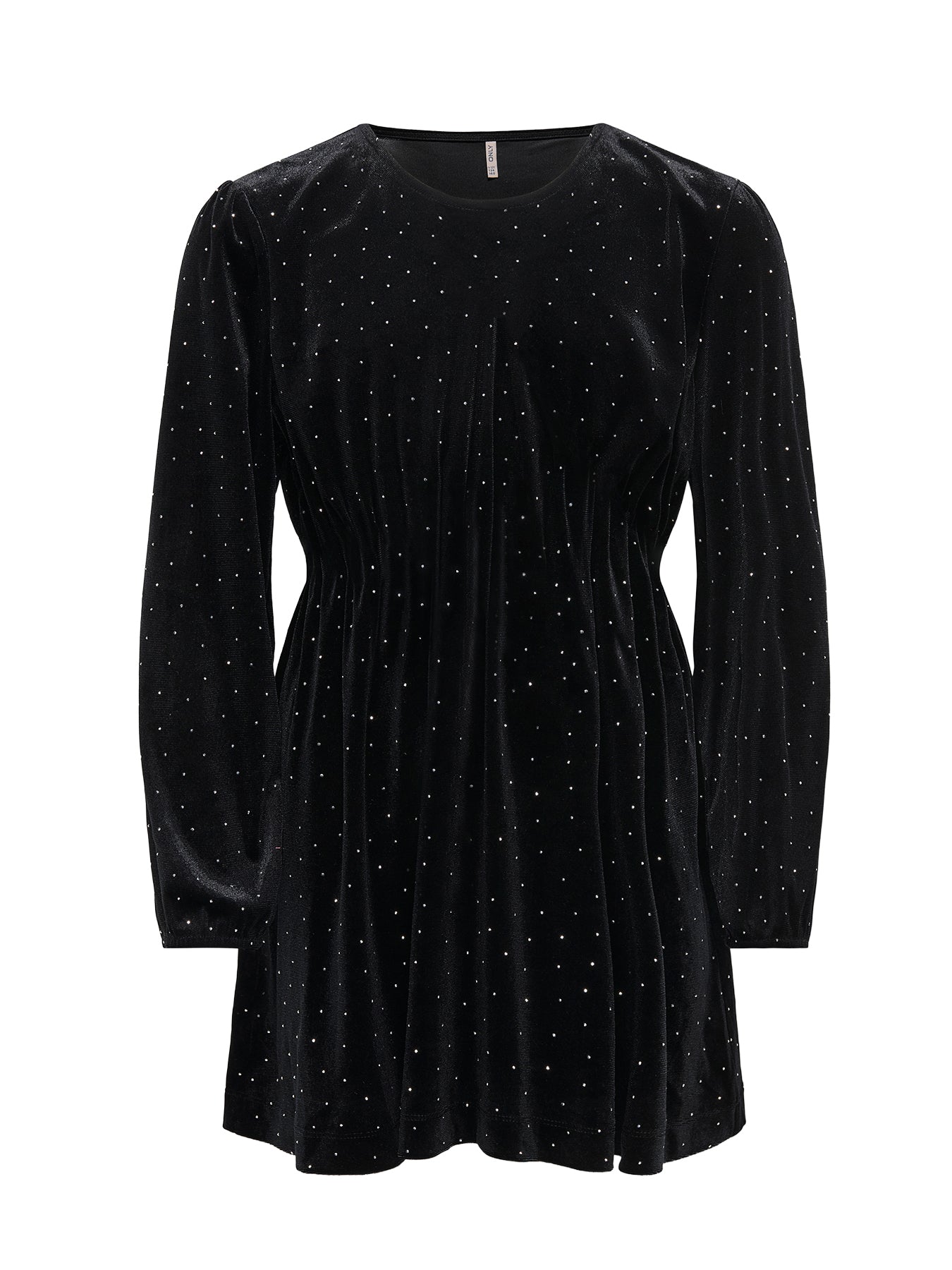 Girls’ Velvet Long Sleeve Dress Black