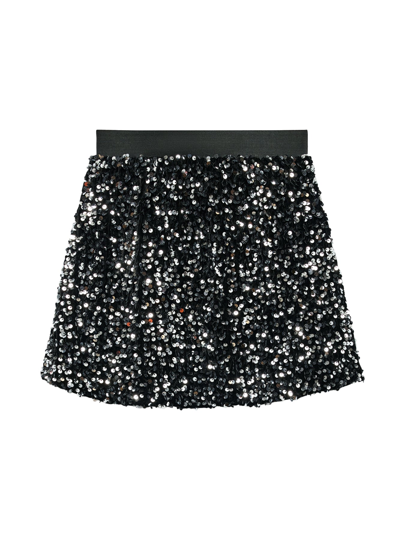 Girls’ Bella Sequin Skirt Black