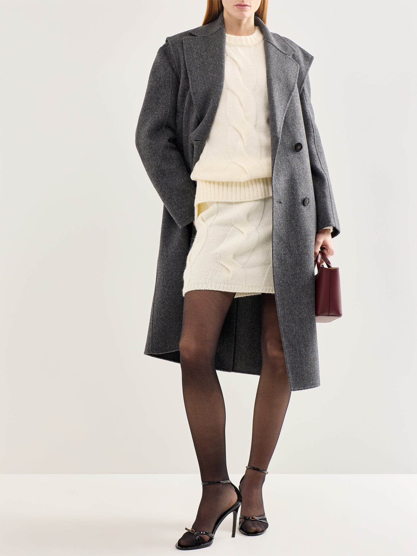 Atlantic Chunky Cable Knit Jumper Cream