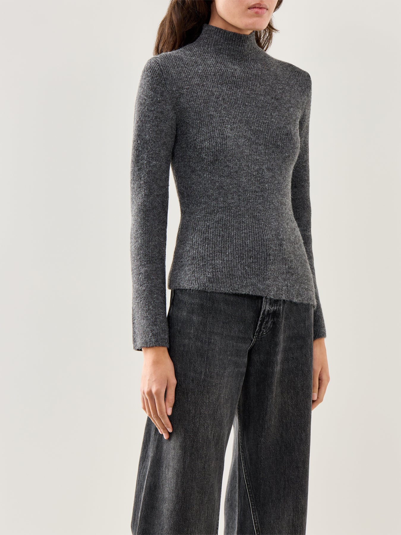 Odyssey A-Line Knit Top Grey