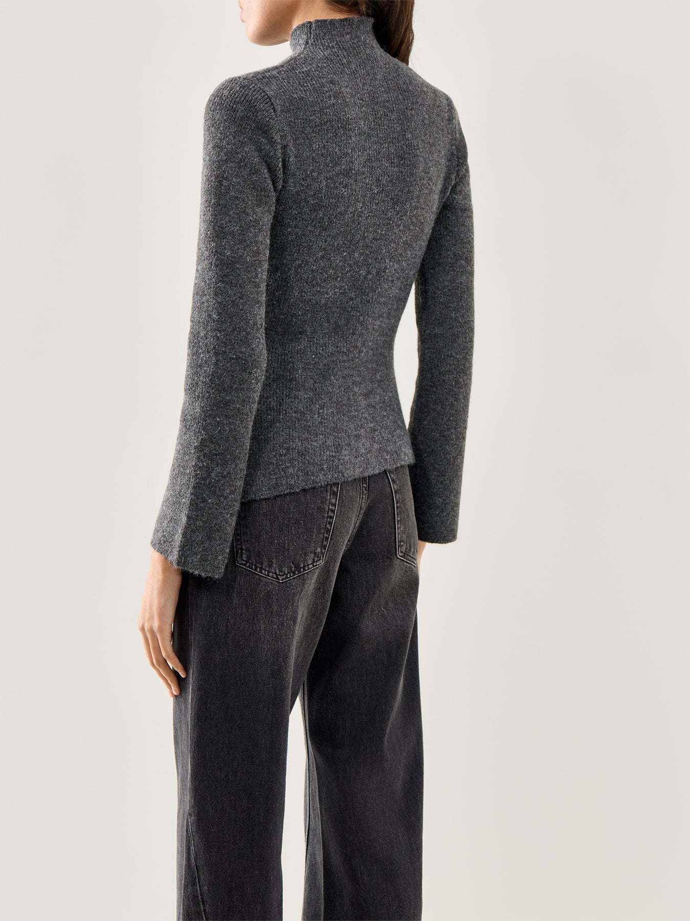 Odyssey A-Line Knit Top Grey