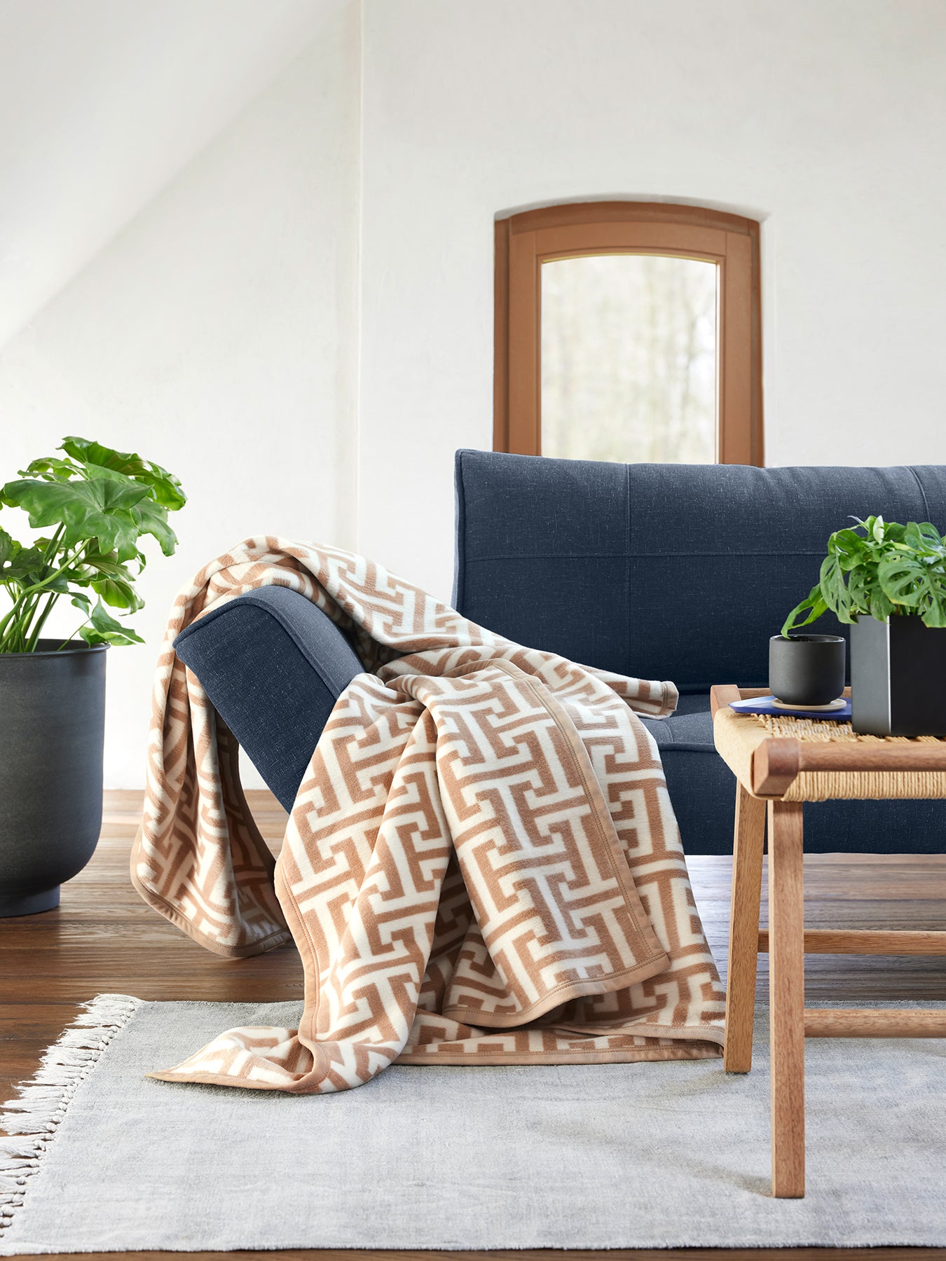 Ibena Cambridge Blanket Beige