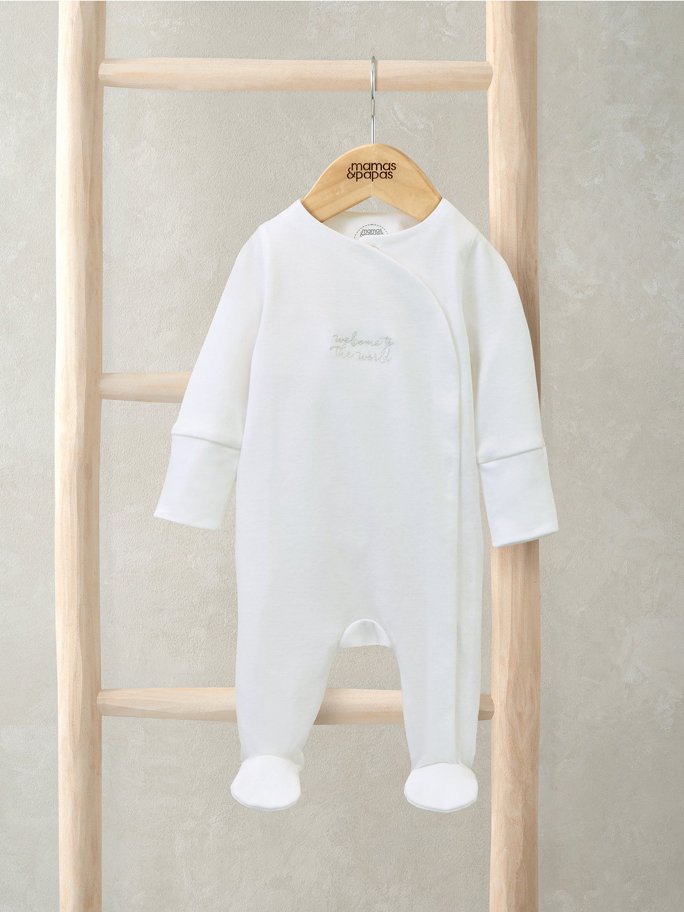 Baby Cotton All-In-One White