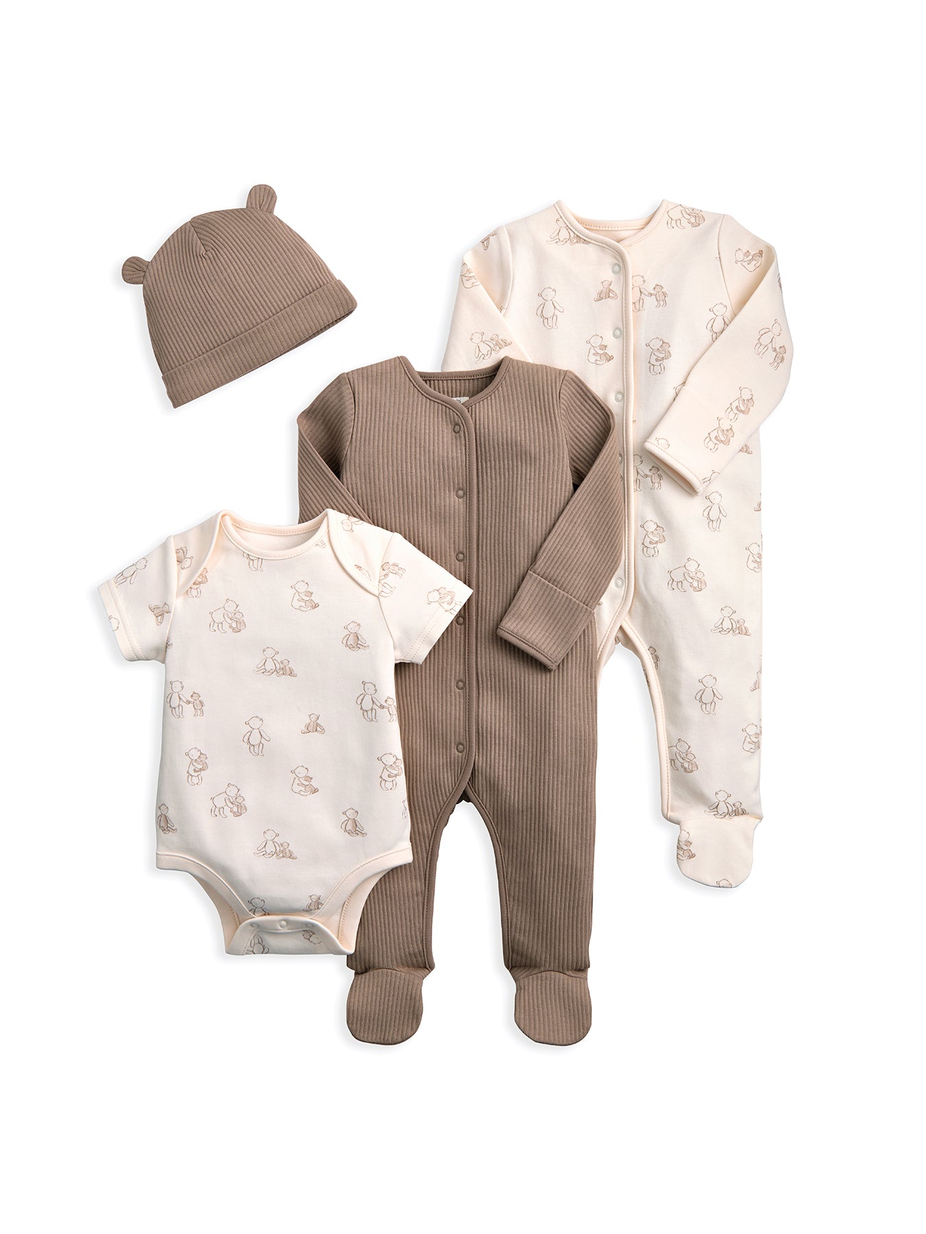 Baby Teddy Bear Set Cream