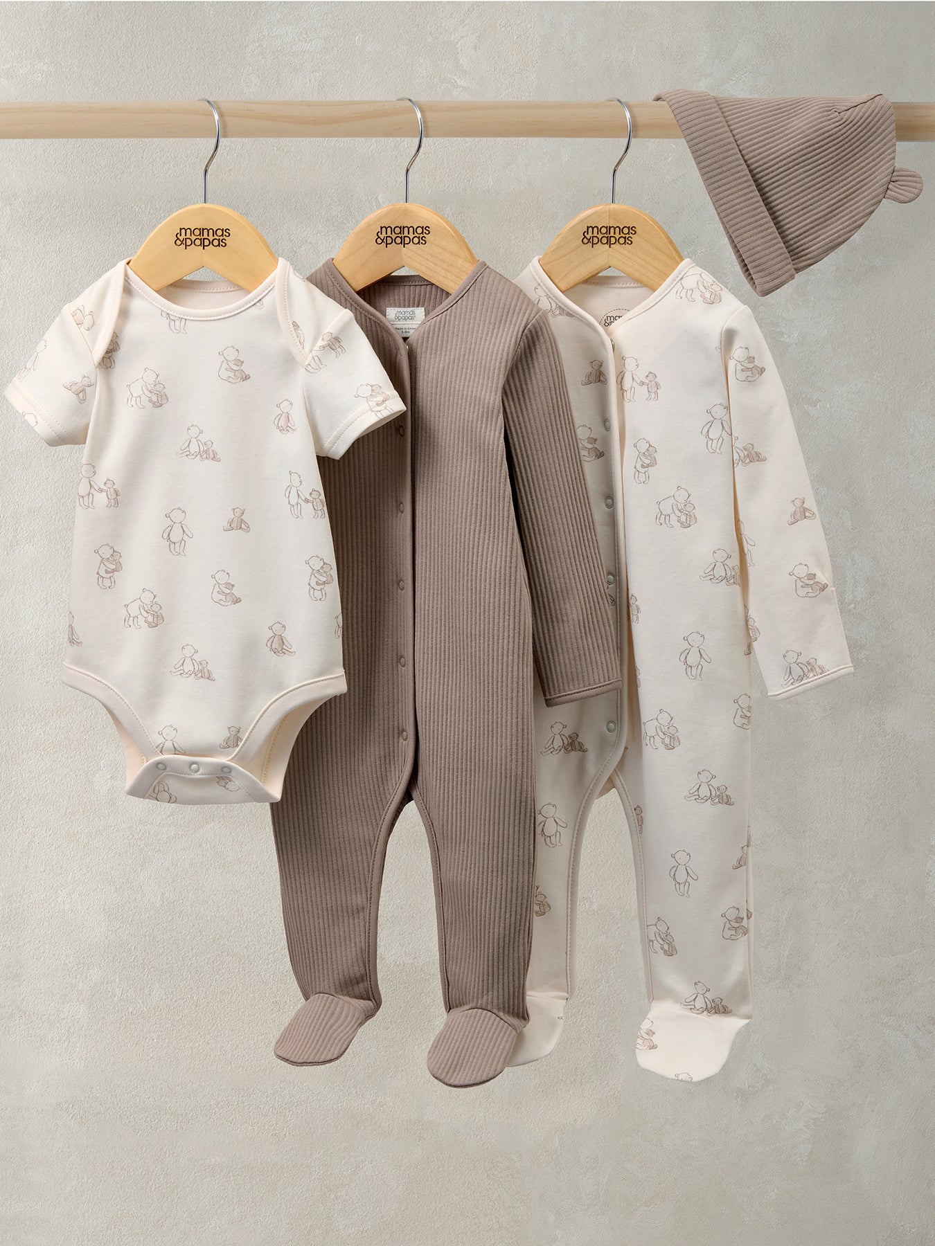 Baby Teddy Bear Set Cream