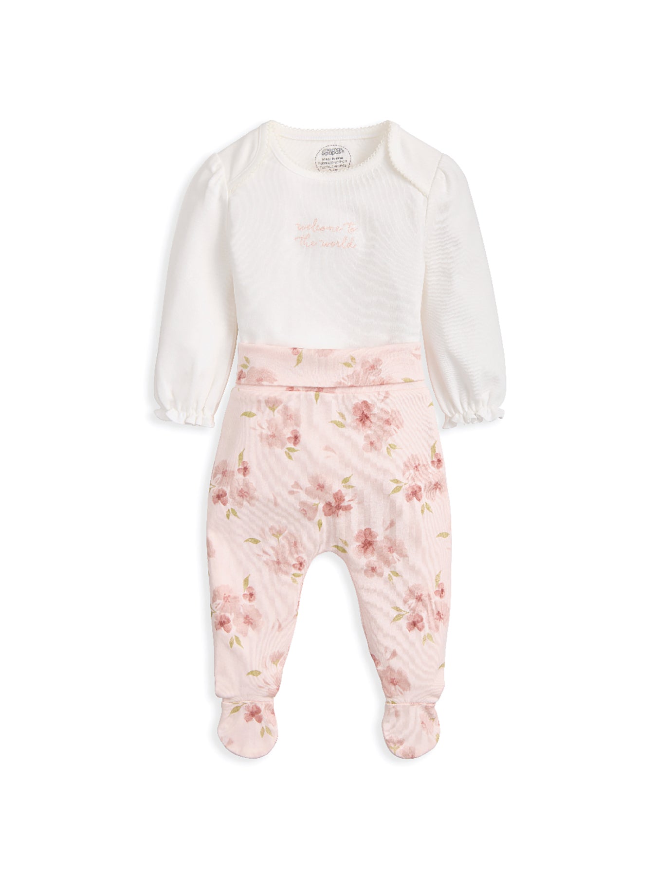 Baby Bodysuit and Legging Set Pink