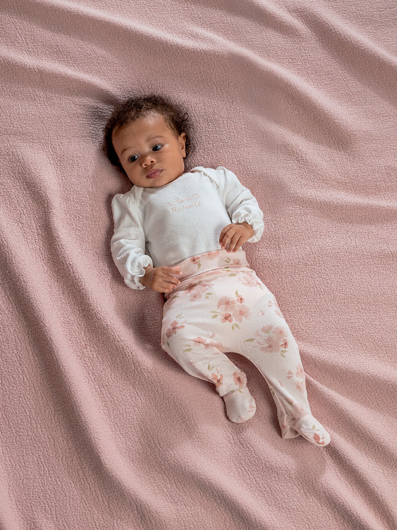 Baby Bodysuit and Legging Set Pink