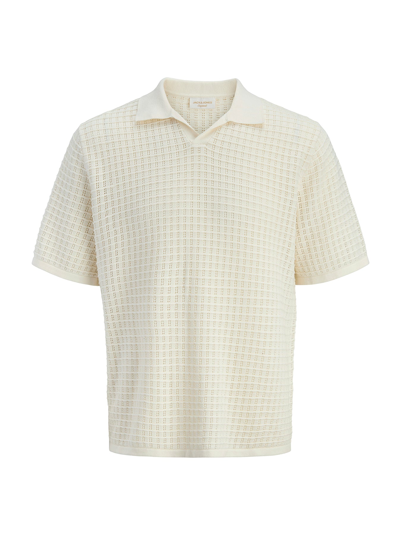 Kids' Split Neck Polo Top Sea Salt