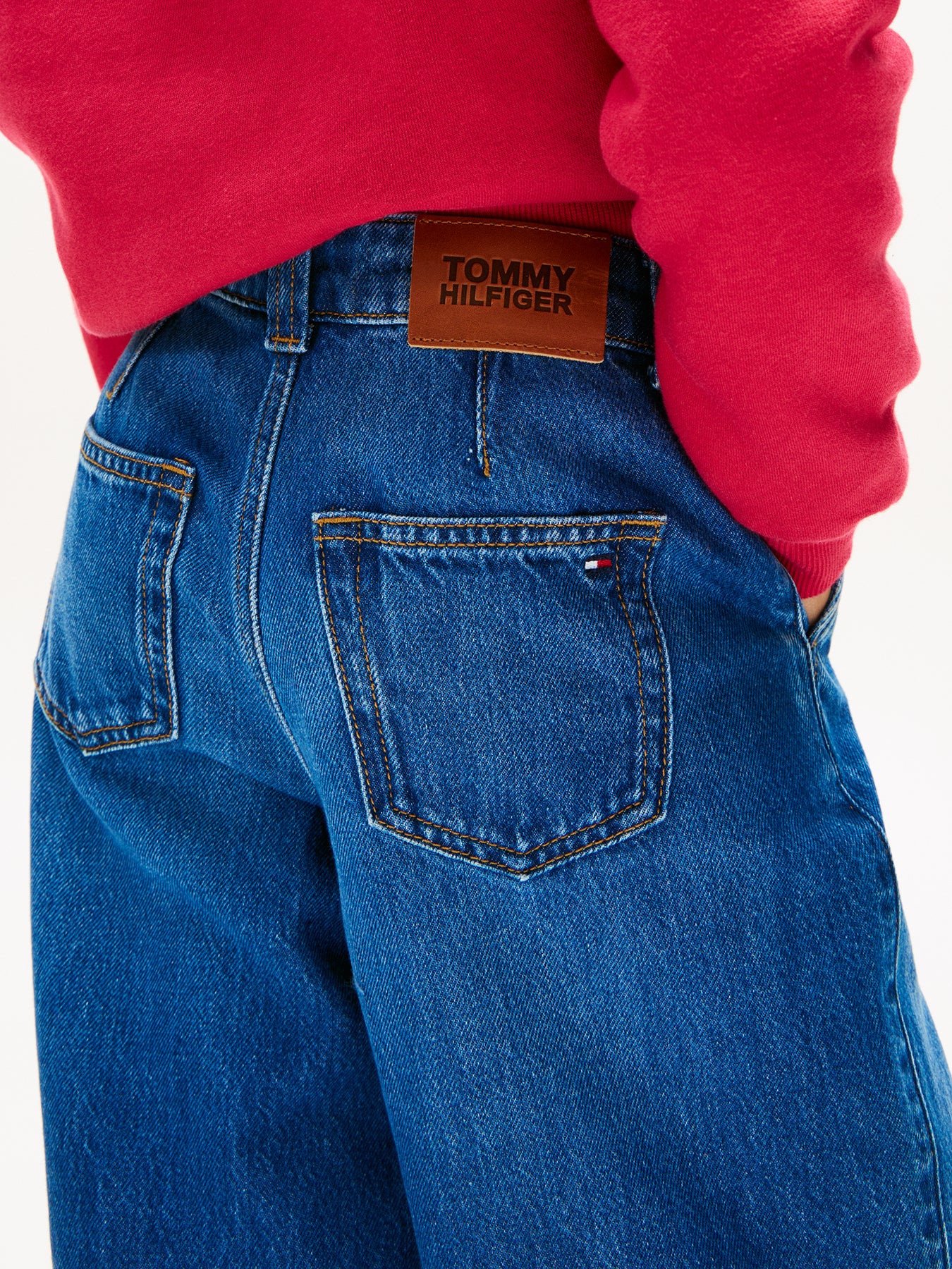Kids’ Mabel High Rise Wide Leg Jeans
