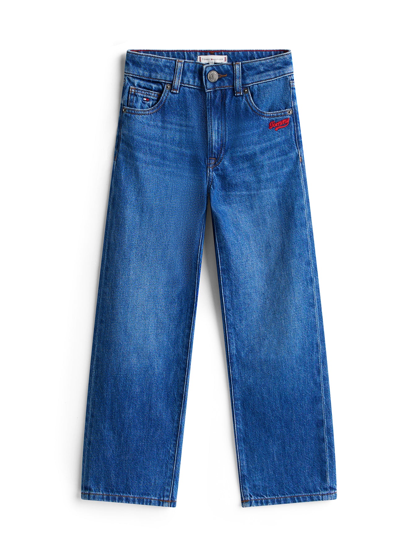 Kids’ Logo Embroidery Girlfriend Jeans