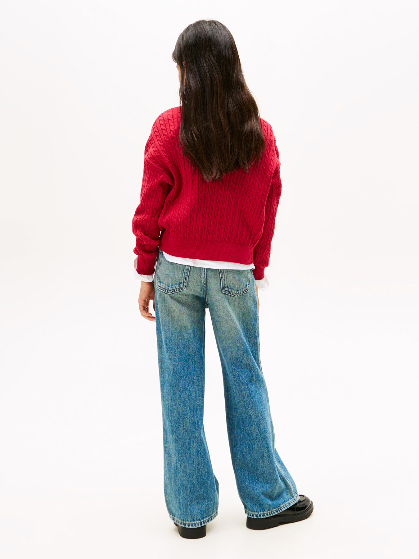 Kids’ Relaxed Cable Knit Jumper