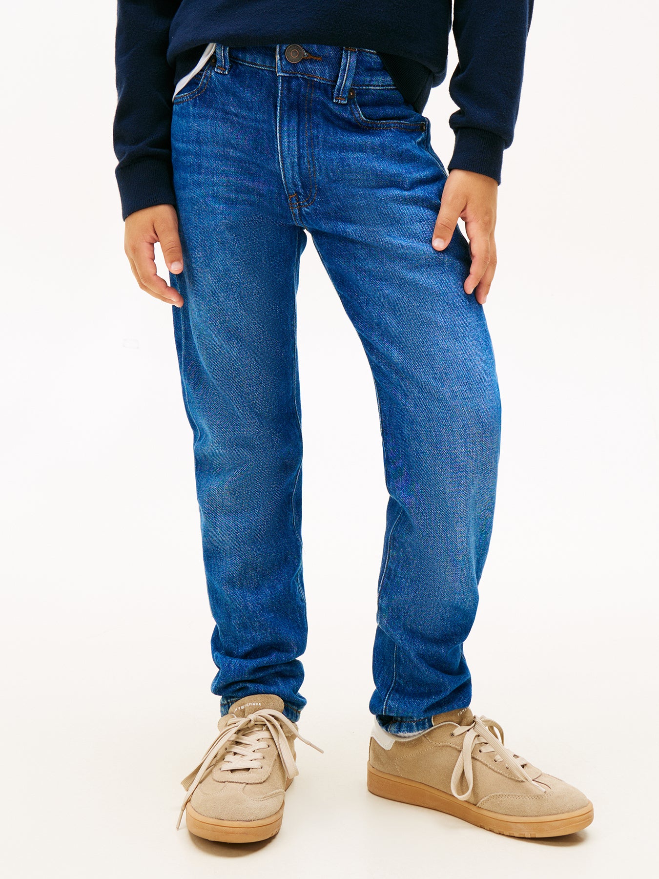 Dark Wash Straight Leg Jeans