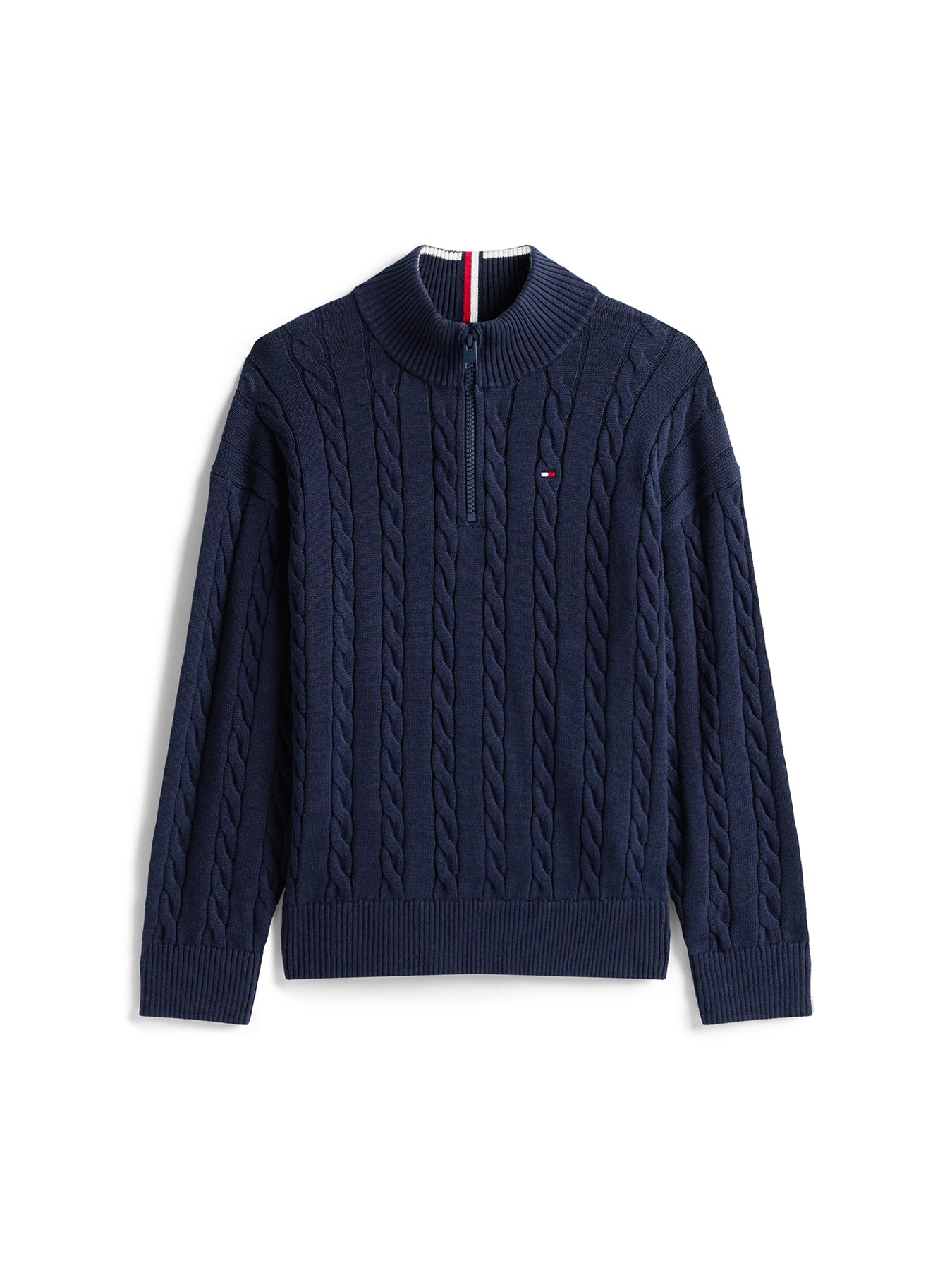 Kids’ Half-Zip Cable Knit Jumper