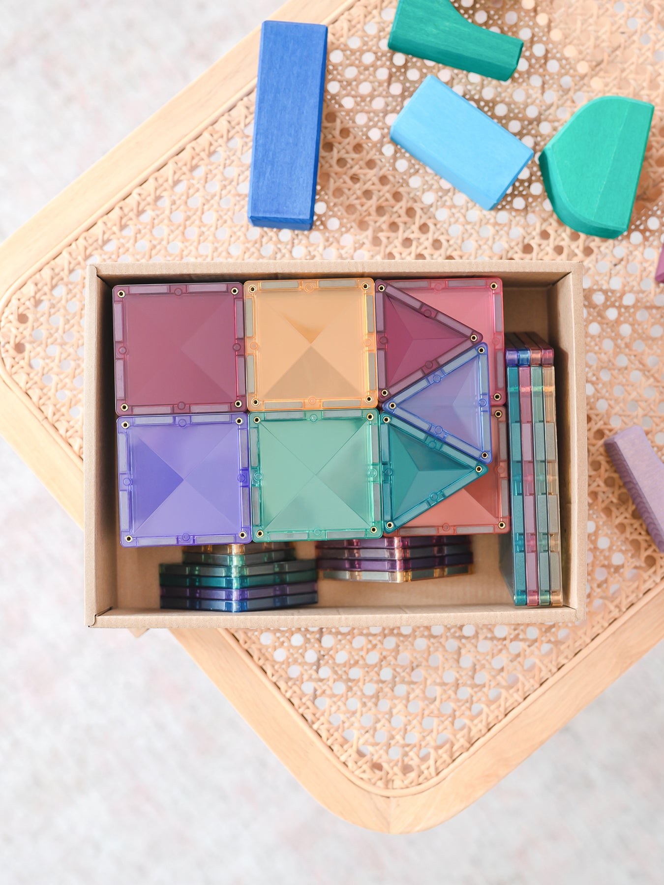 Pastel Starter Magnetic Tile Set 64-Piece