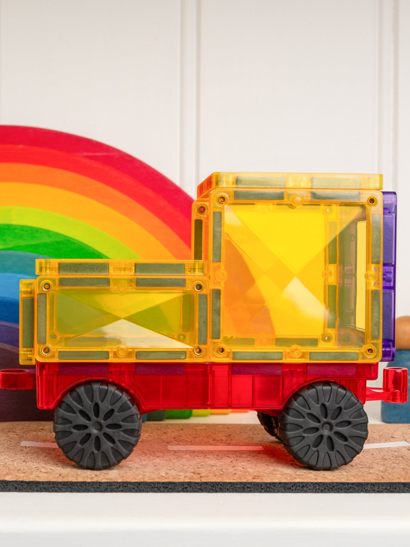 Rainbow Motion Magnetic Tile Set 24-Piece