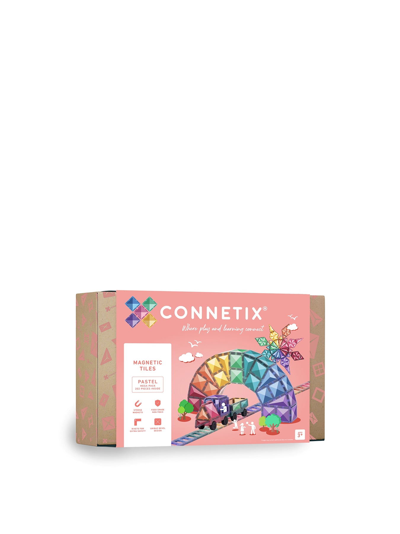 Pastel Ball Run Magnetic Tile Set