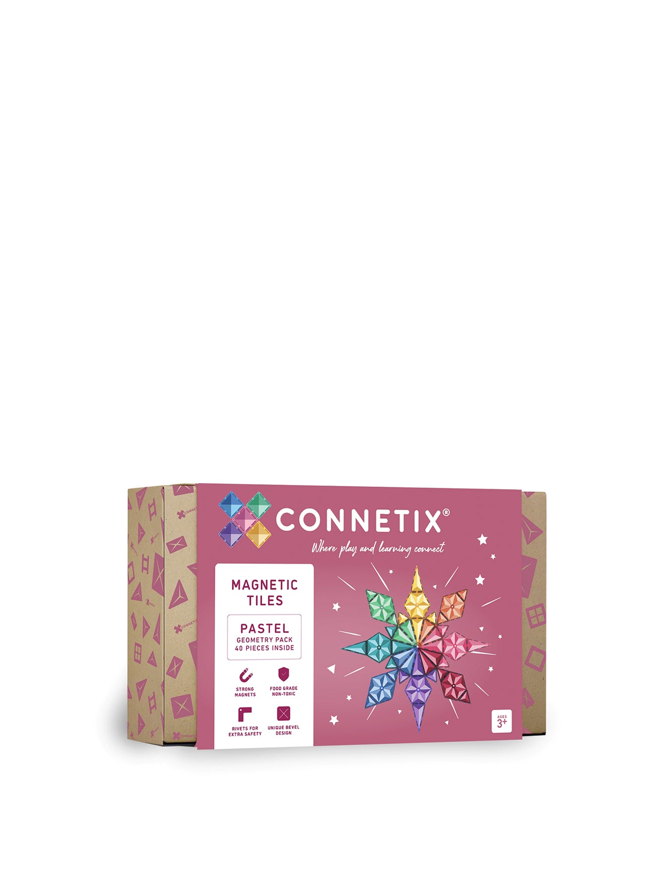 Pastel Geometry Magnetic Tile Set