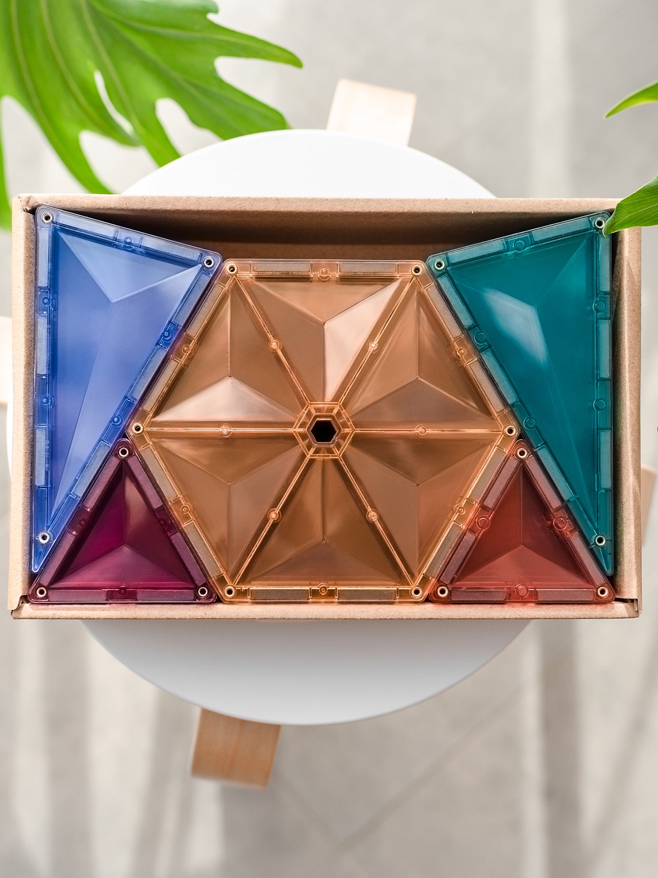 Pastel Geometry Magnetic Tile Set