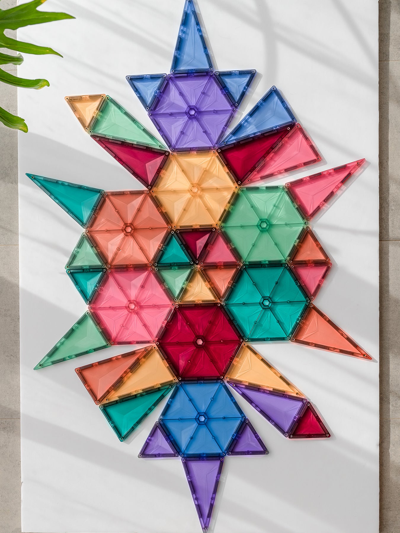 Pastel Geometry Magnetic Tile Set