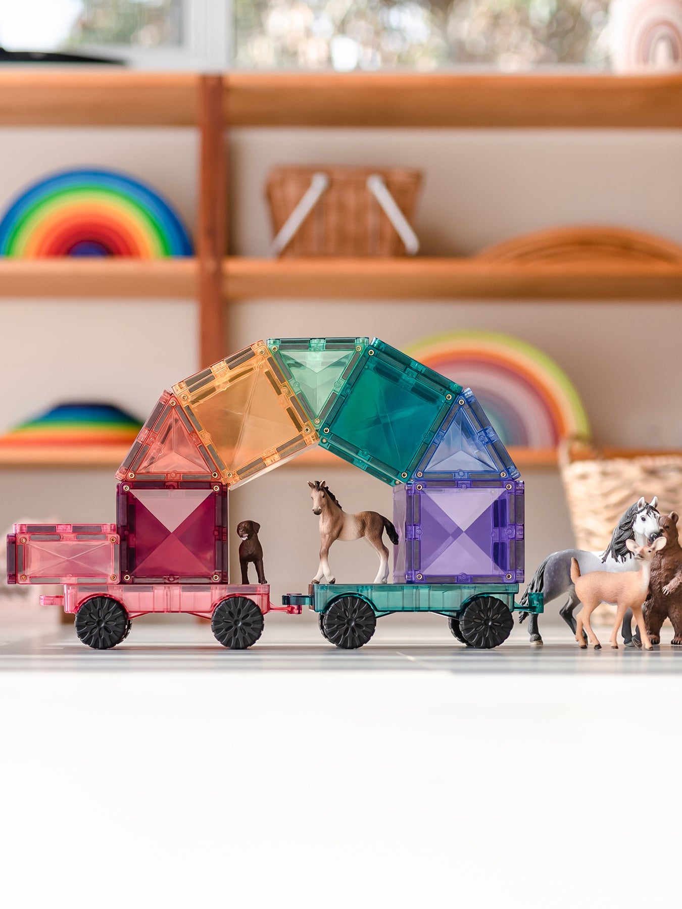 Pastel Mega Magnetic Tile Set