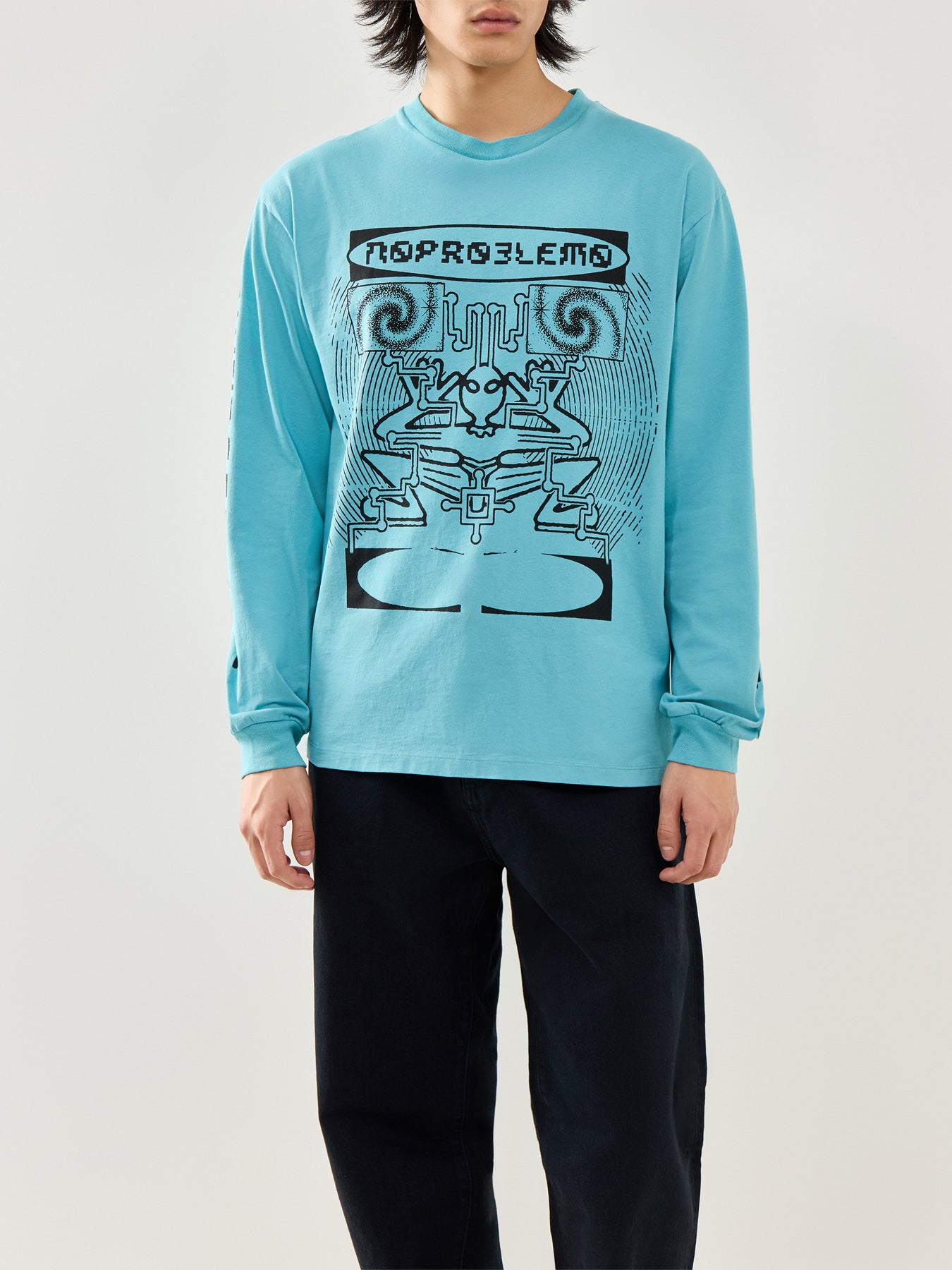 Braniac Long-Sleeve T-Shirt Blue