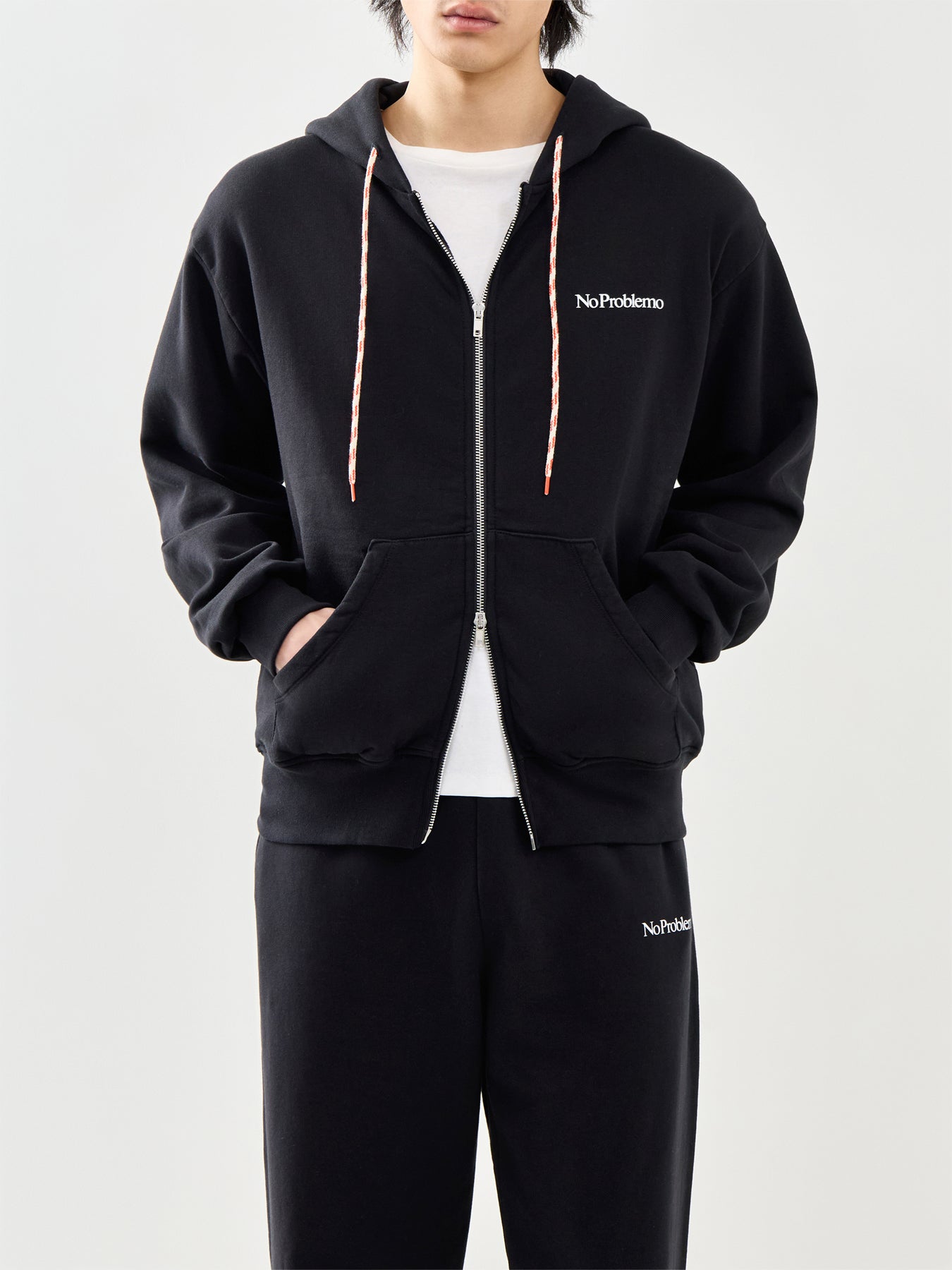 Mini Problemo Zip Hoodie Black