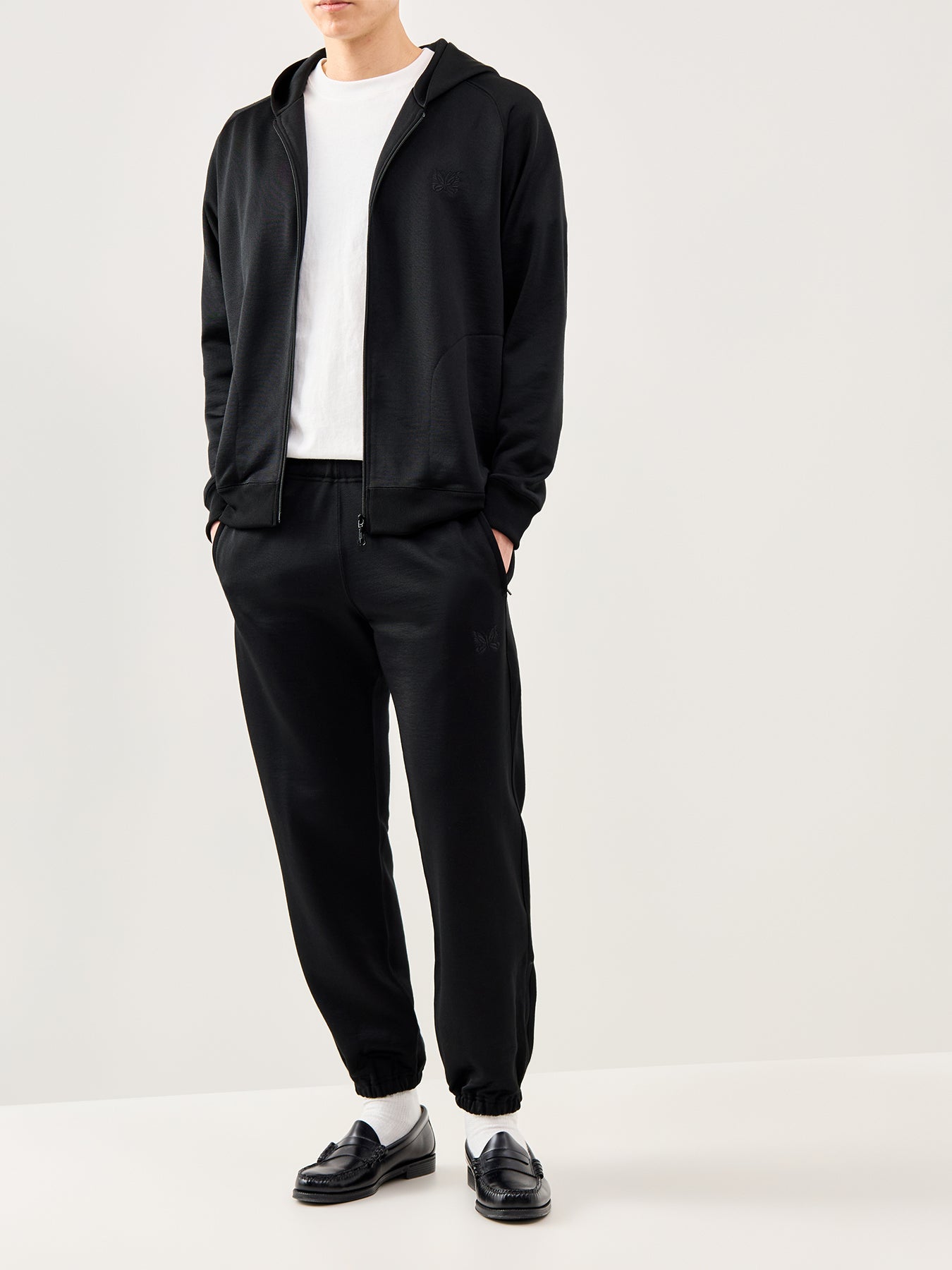 Zipped Hoodie Black