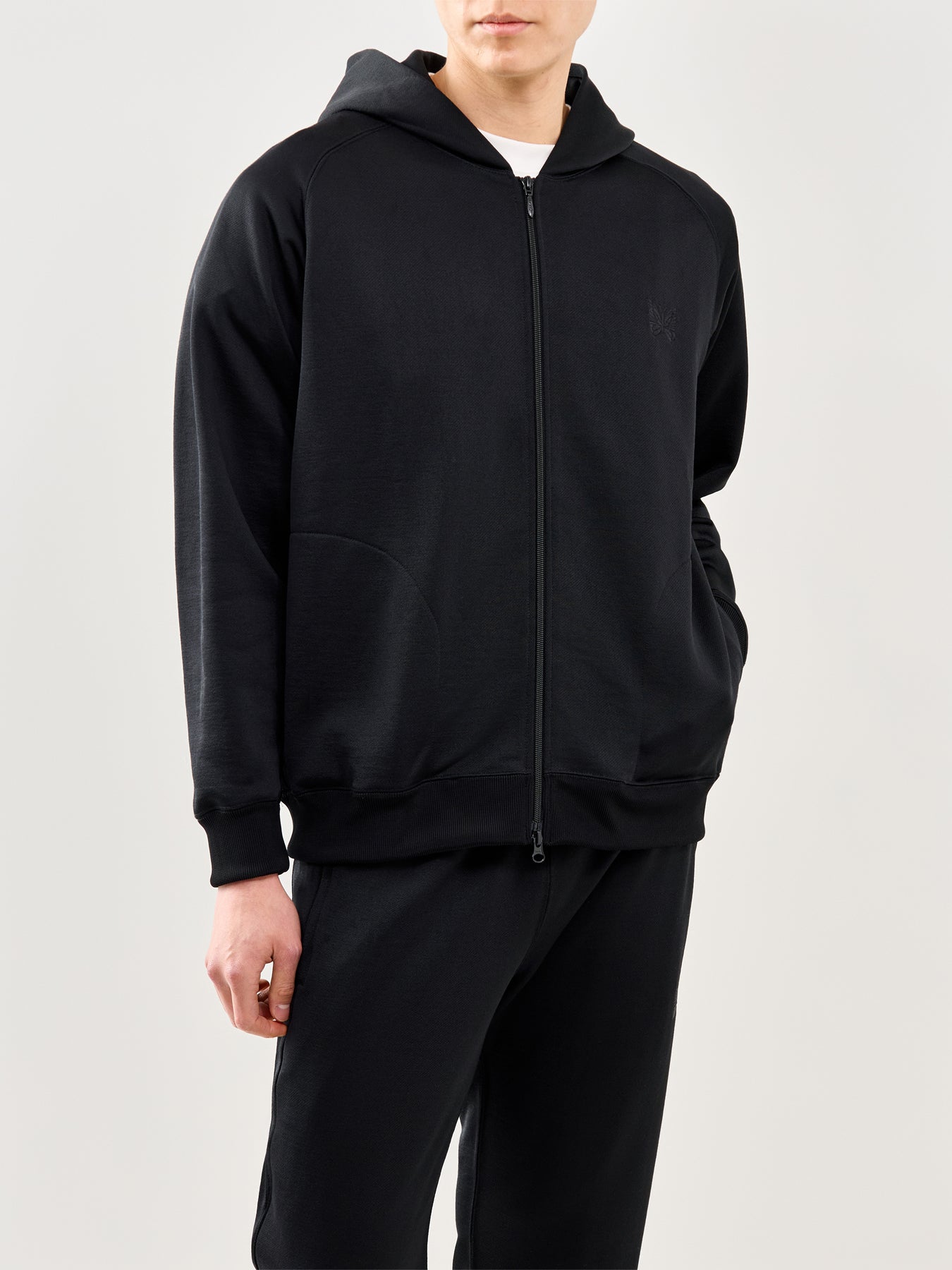 Zipped Hoodie Black