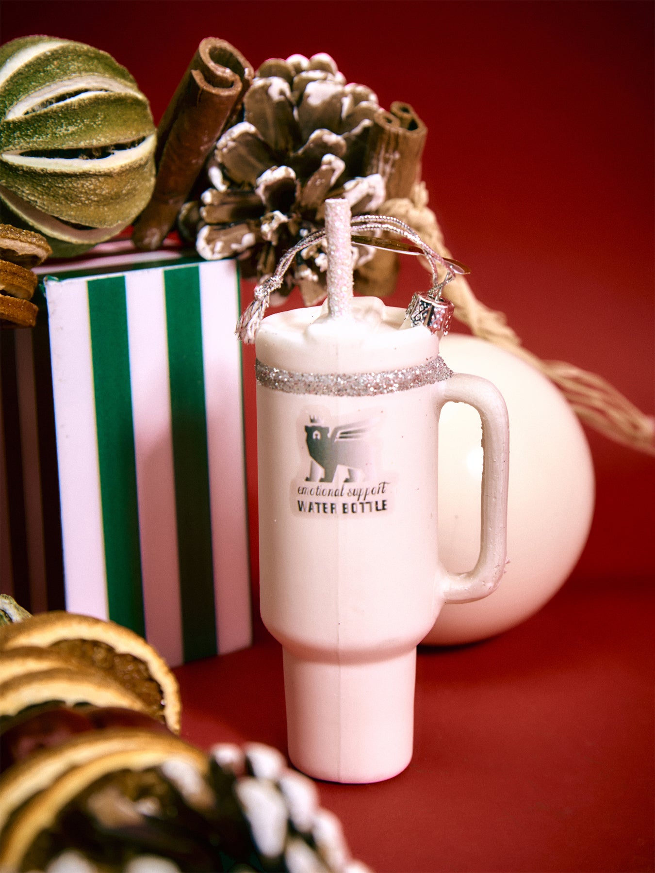 Beverage Tumbler Christmas Tree Decoration