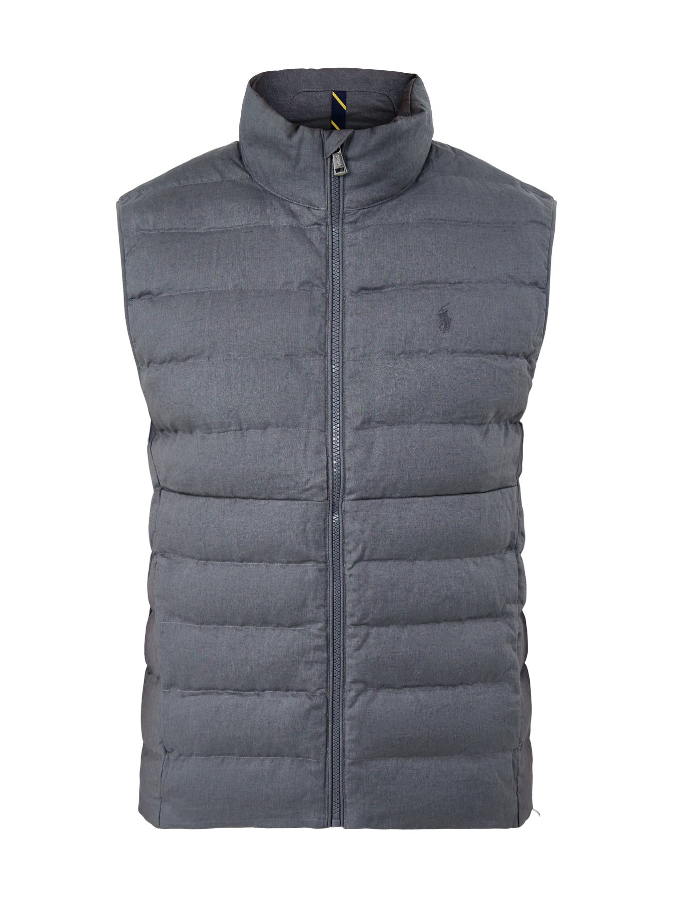 Light Puffer Linen Gilet Grey