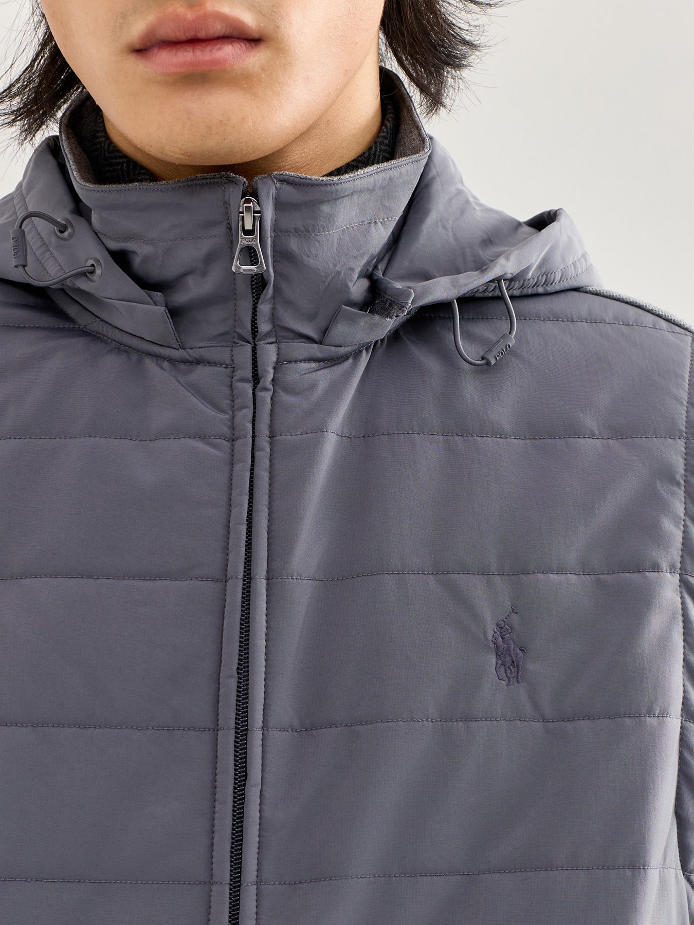 Double Knit Hybrid Gilet Grey