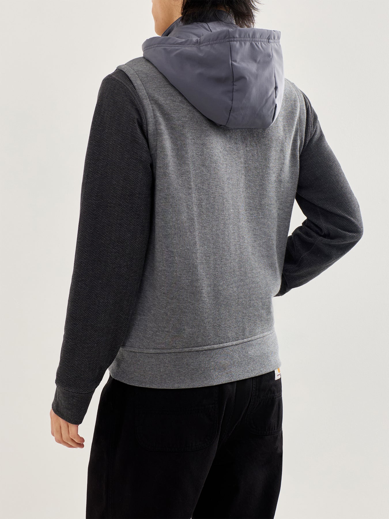 Double Knit Hybrid Gilet Grey