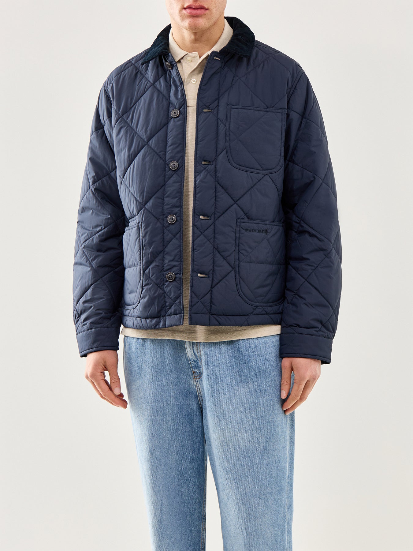 Insulated Quilted Jacket Navy
