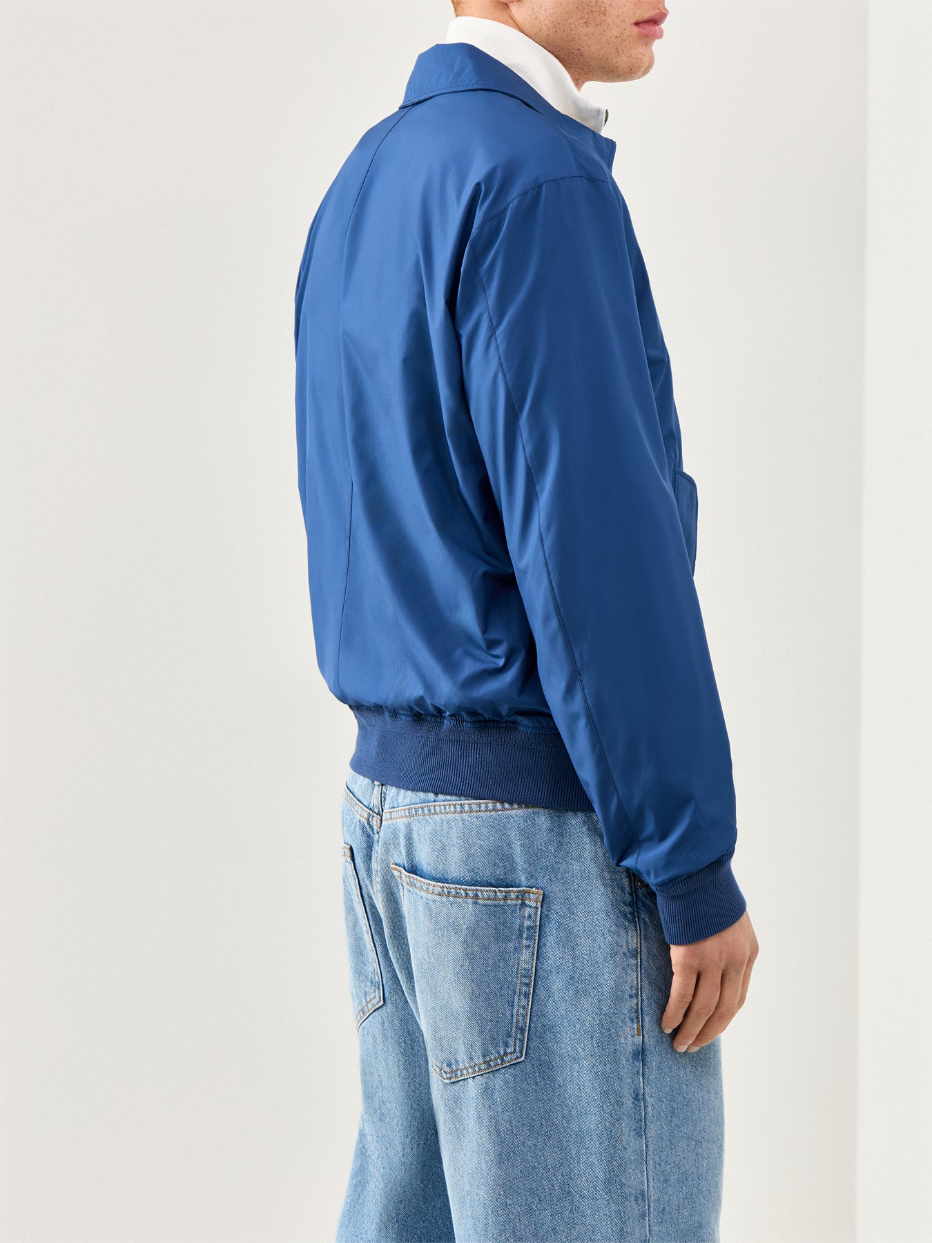 Packable Lightweight Windbreaker Blue