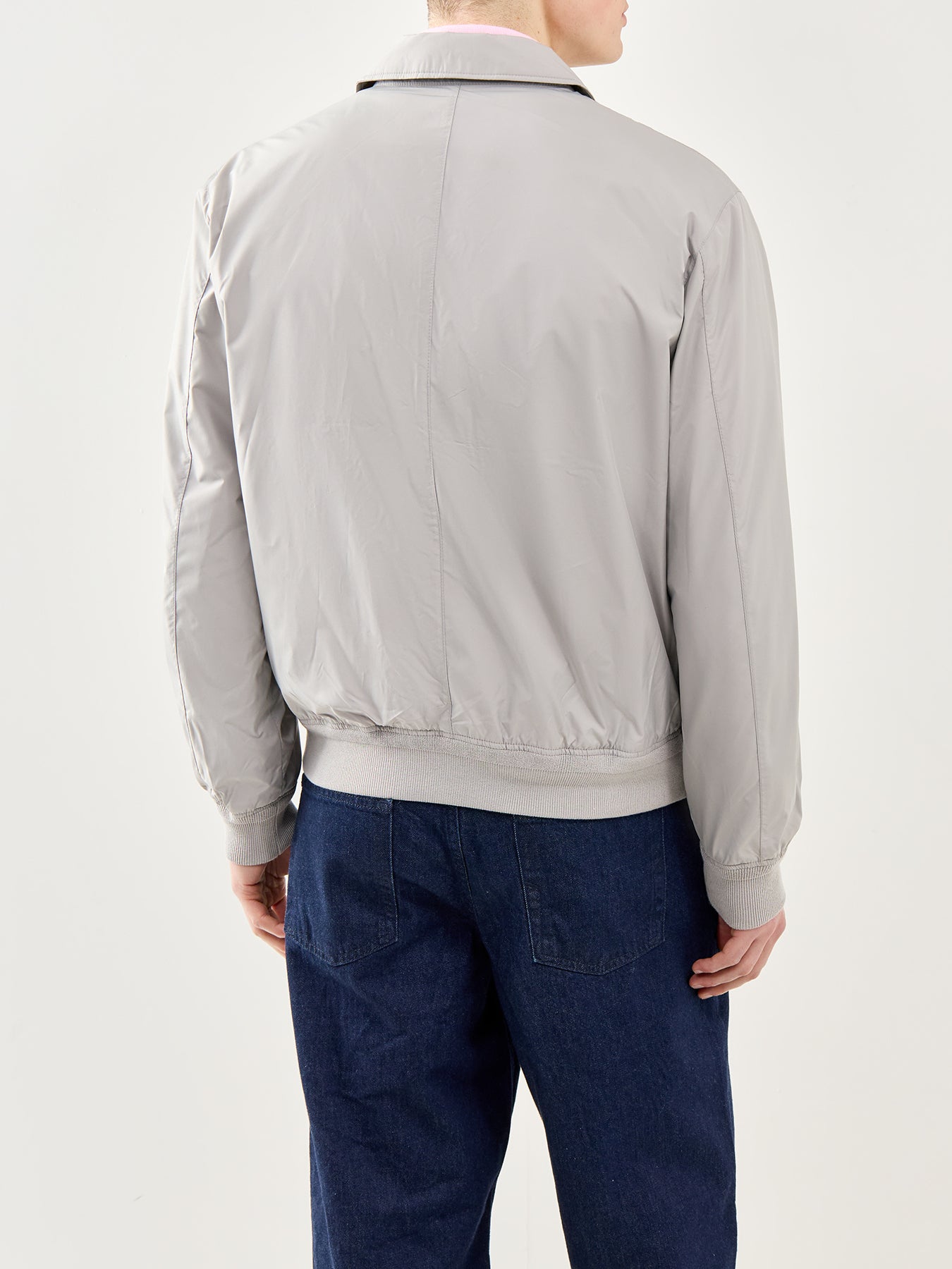 Packable Lightweight Windbreaker Grey Fog