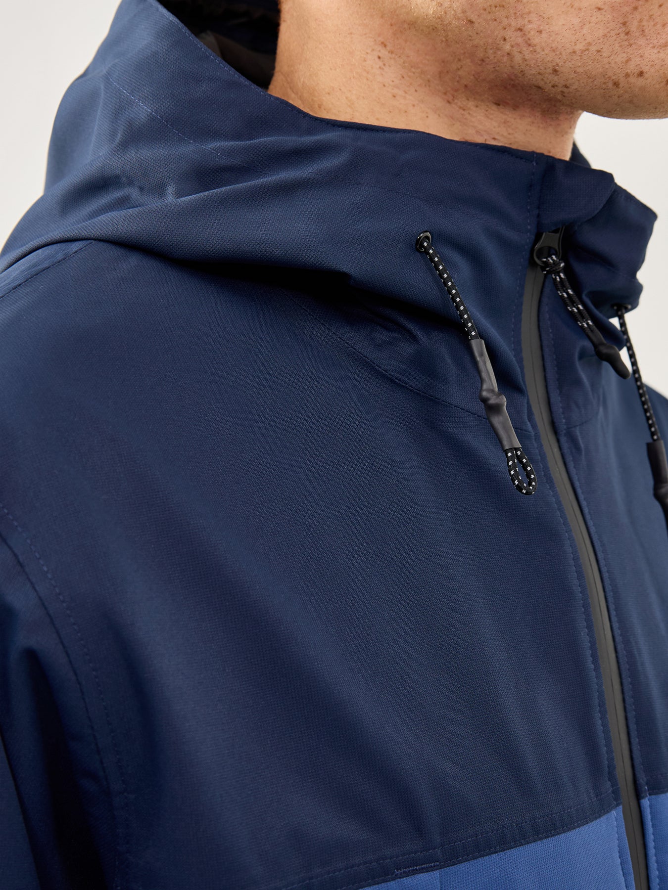 Colourblock Hooded Padded Jacket Multi