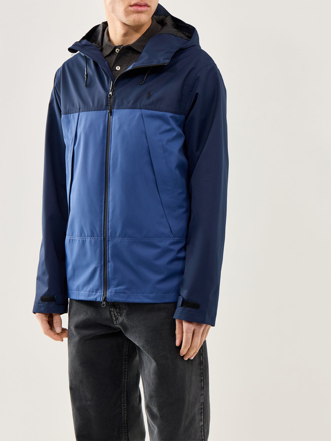 Colourblock Hooded Padded Jacket Multi