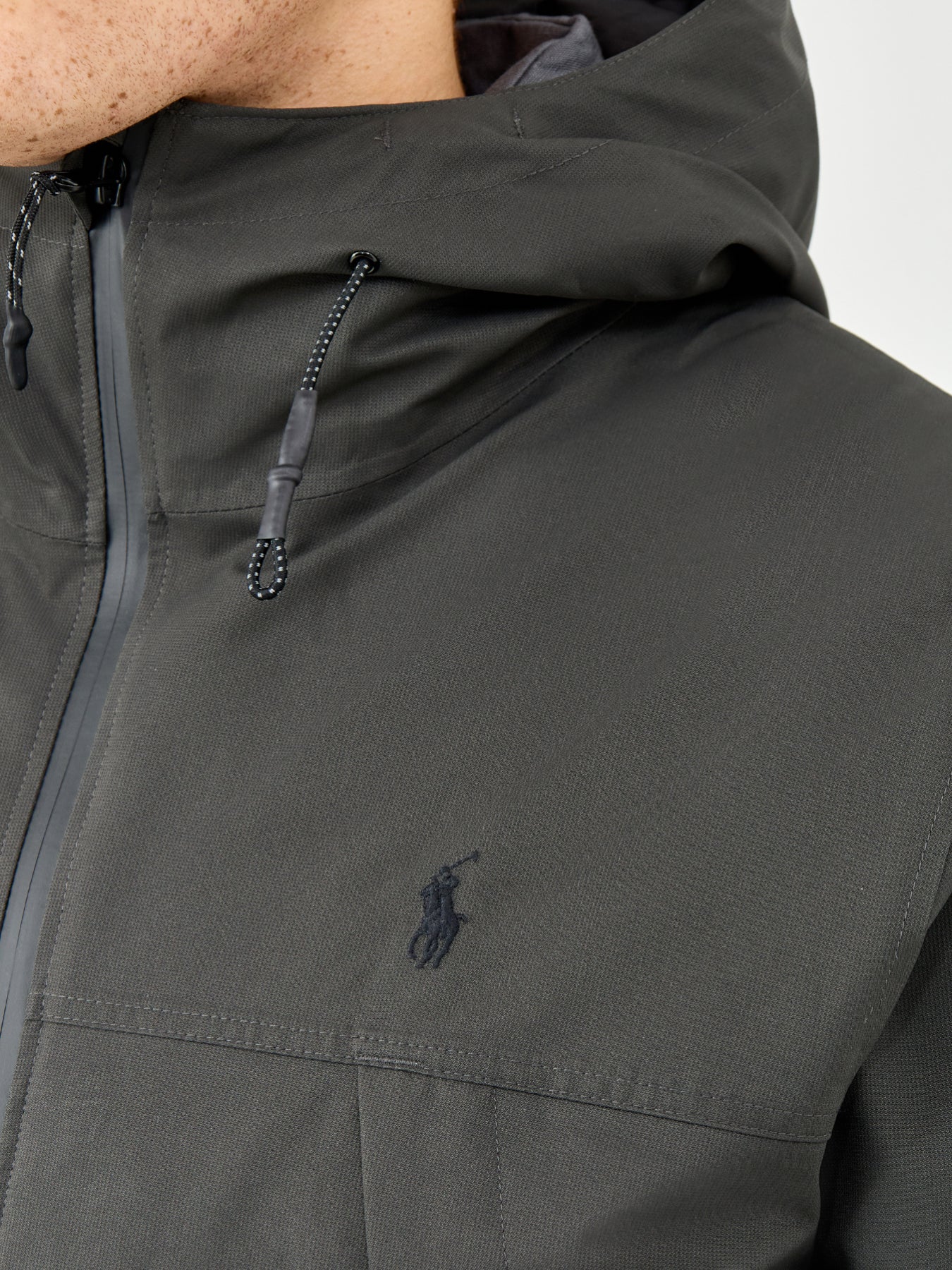 Hooded Padded Jacket Grey
