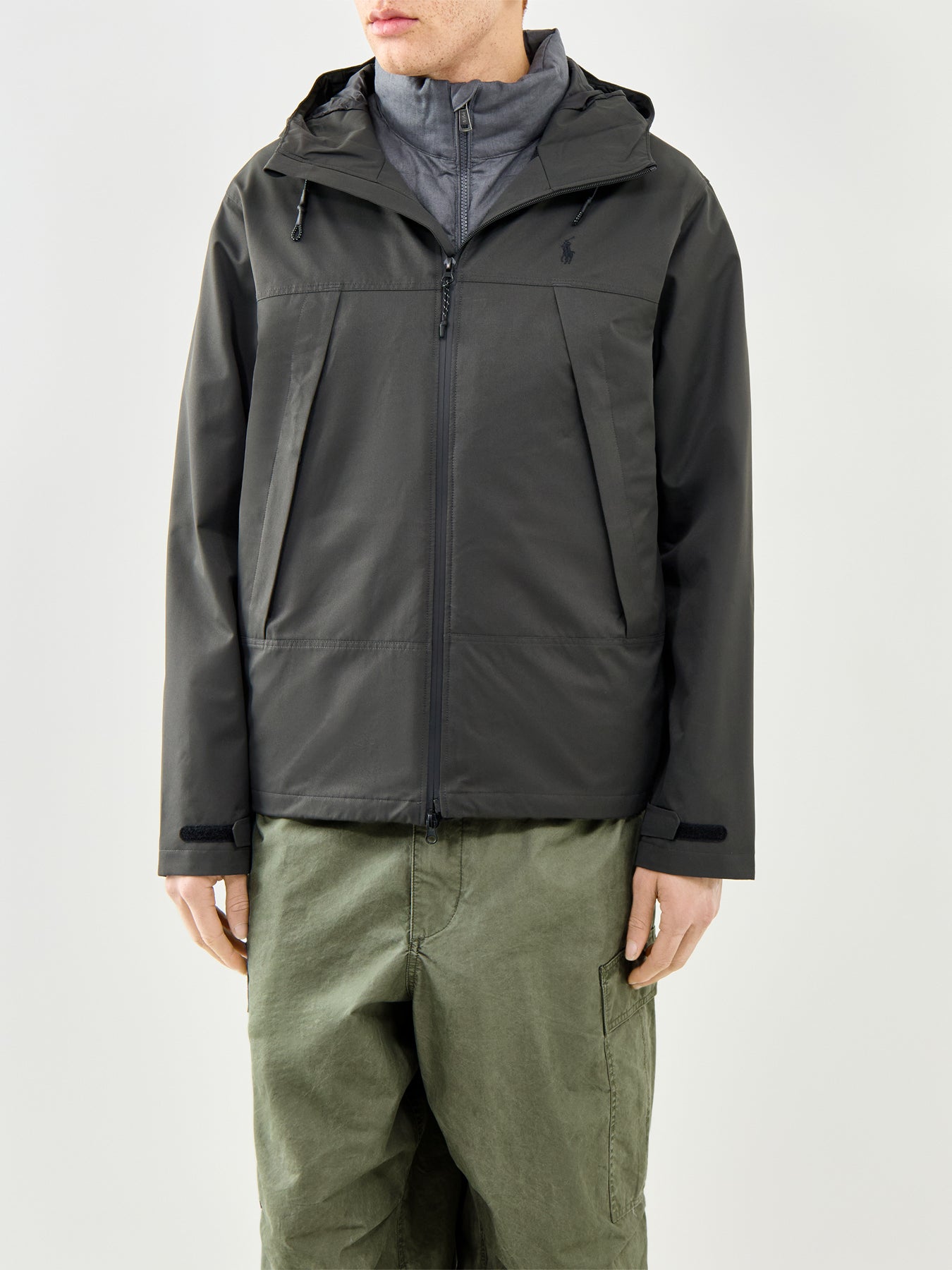 Hooded Padded Jacket Grey