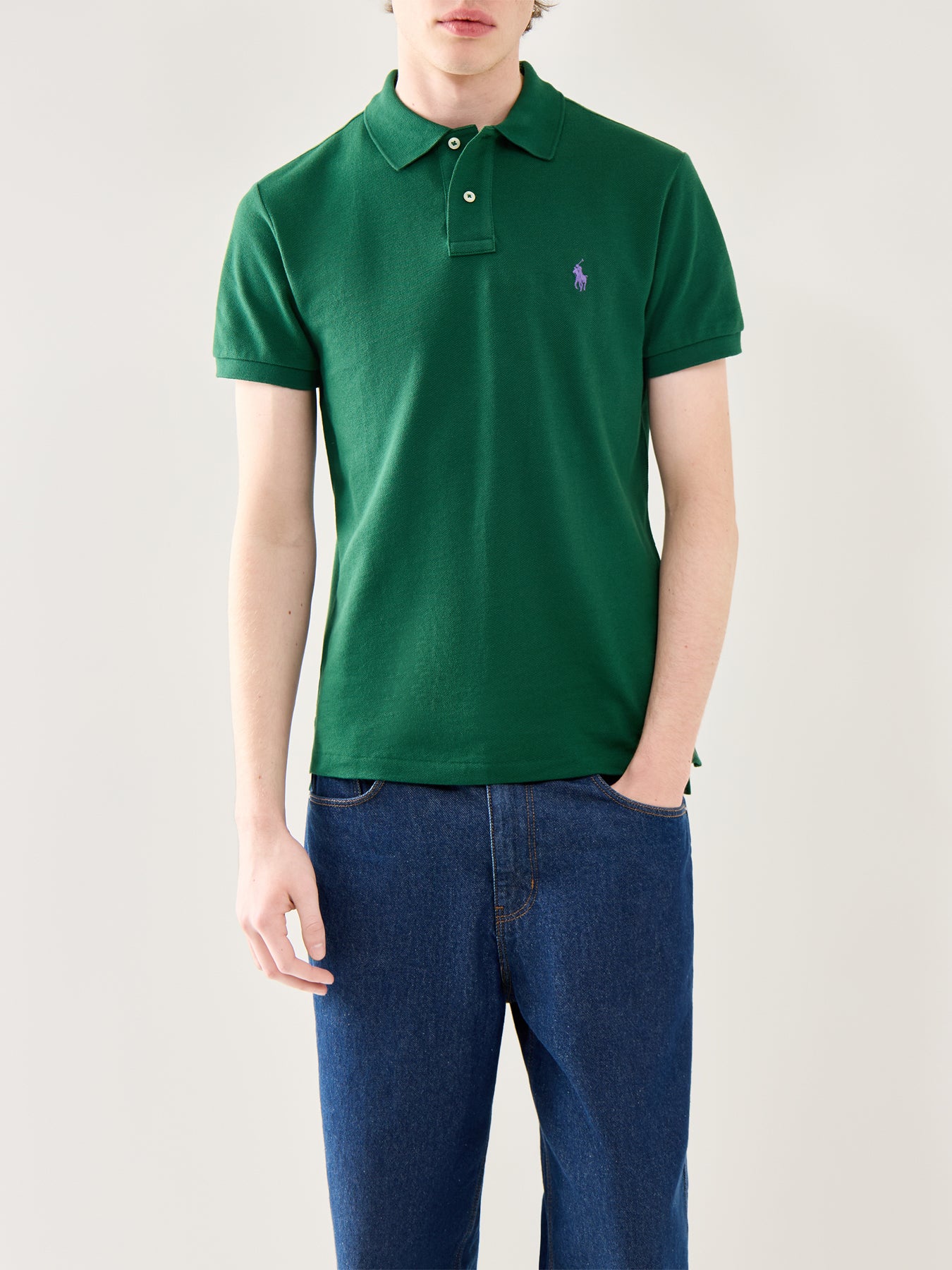 Slim Fit Polo Top