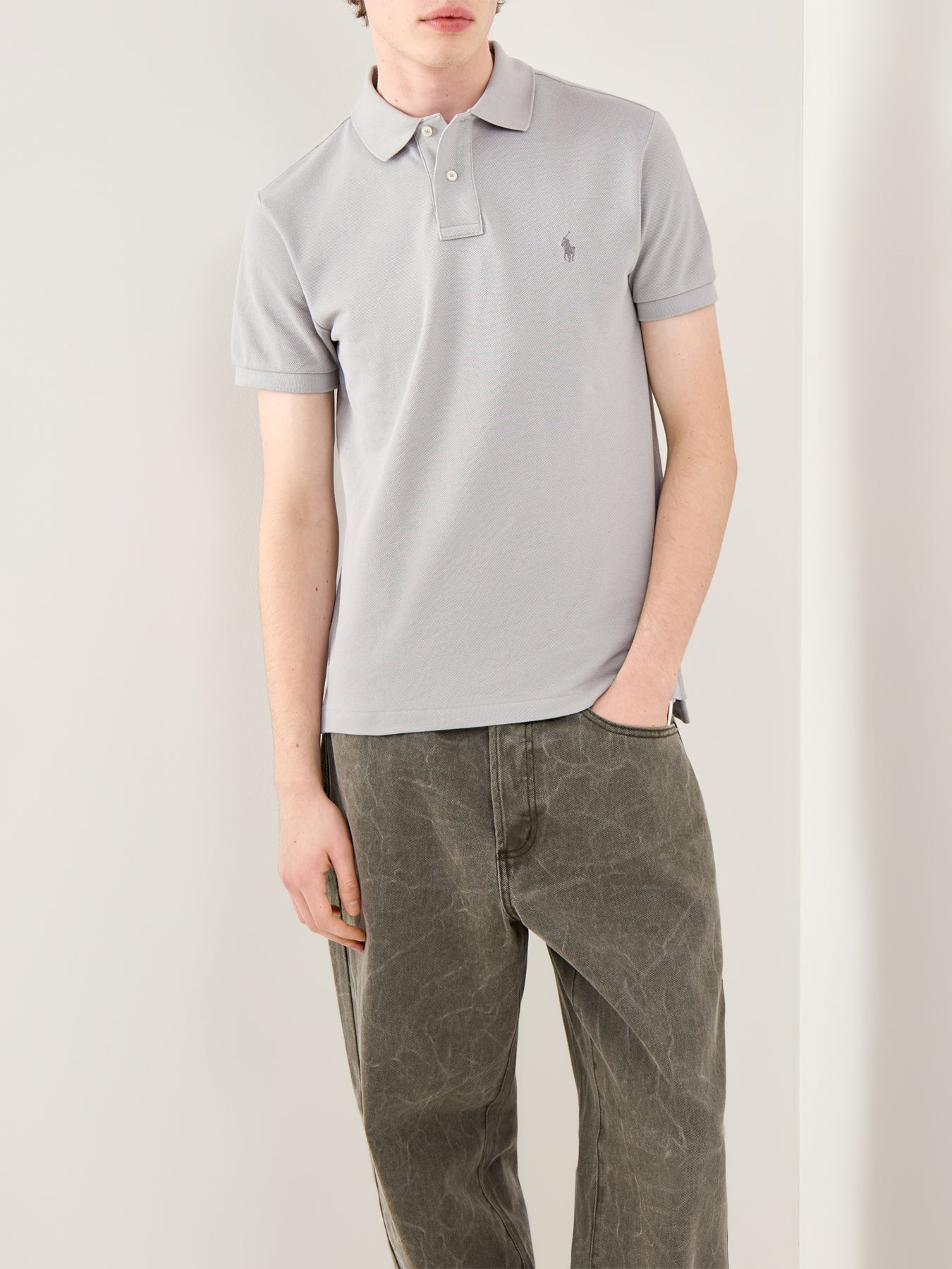 Slim Fit Polo Top