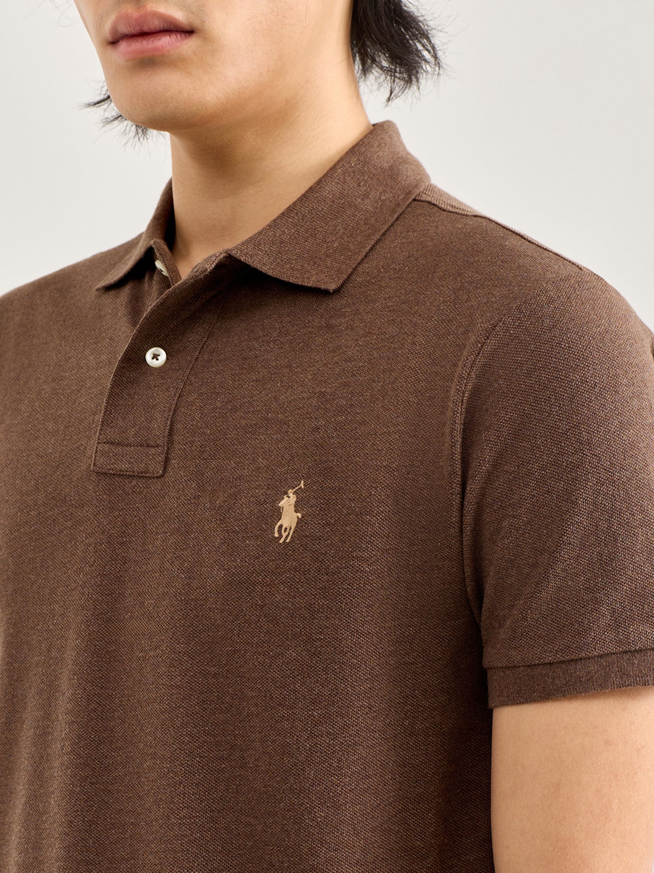 Slim Fit Polo Shirt Brown