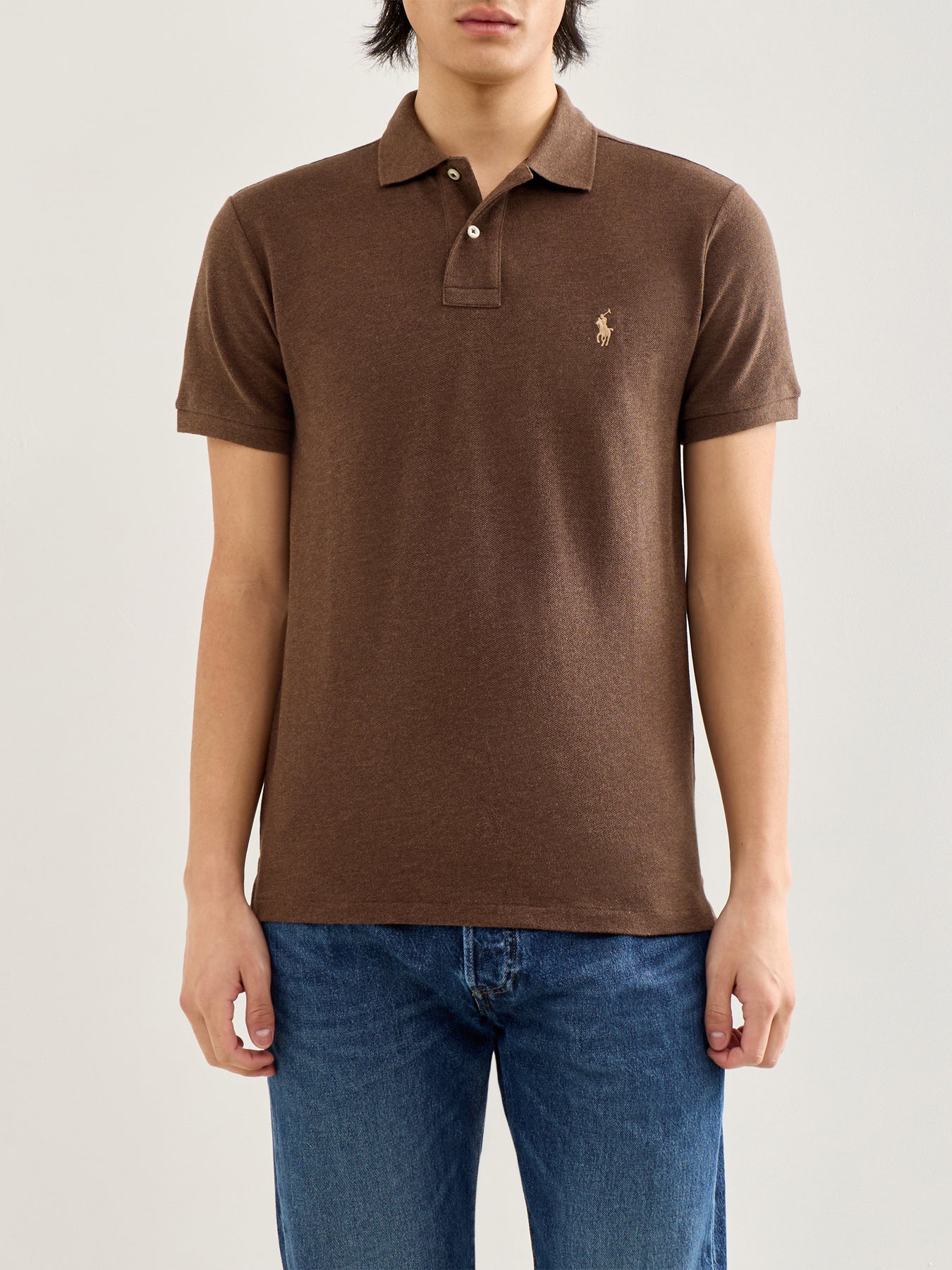 Slim Fit Polo Shirt Brown