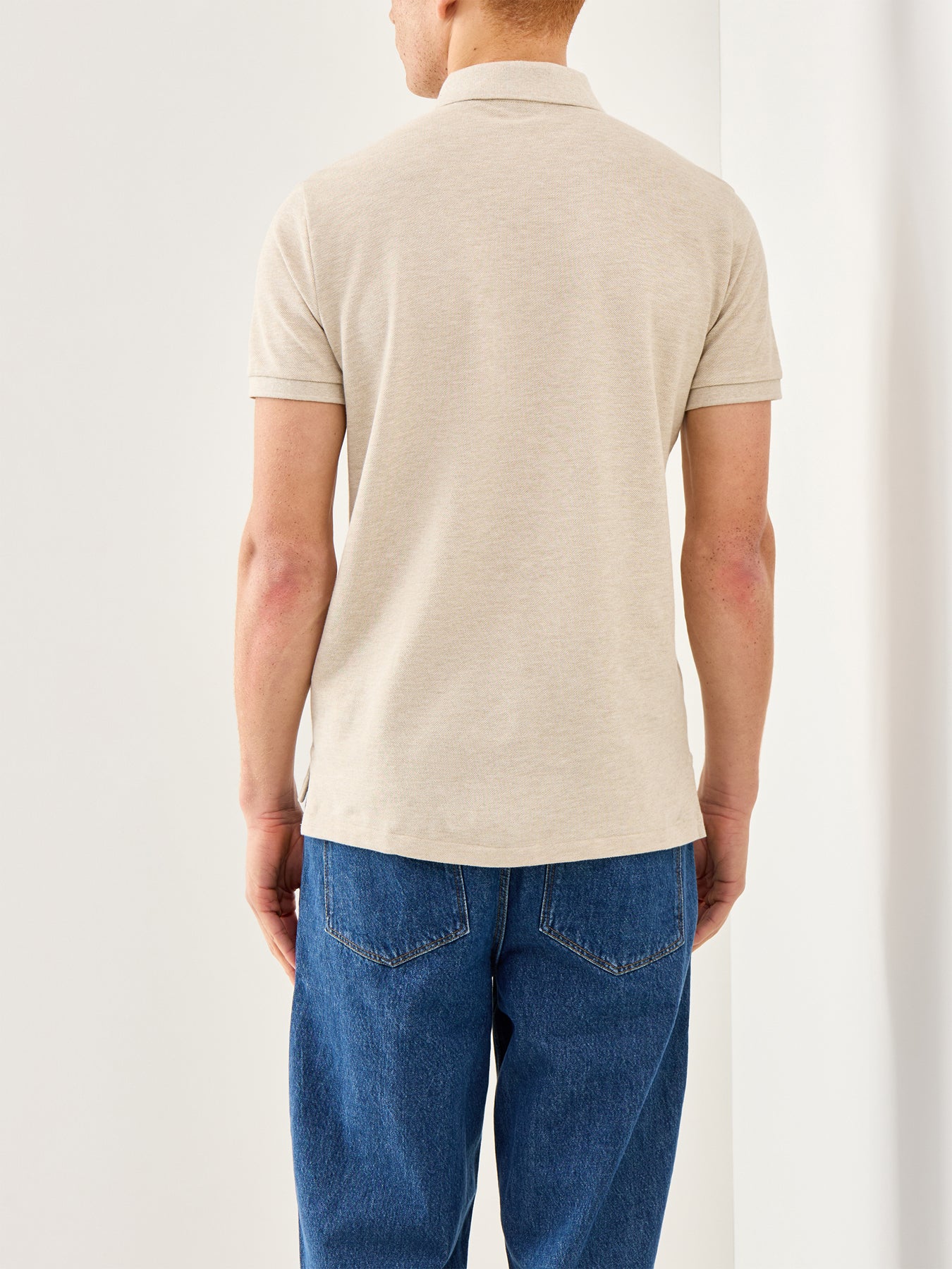 Custom Fit Polo Top Grey