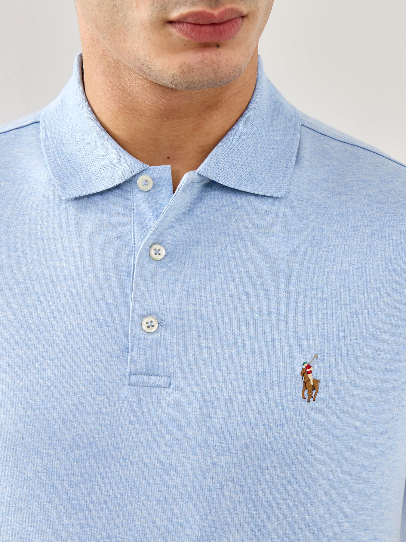 Pima Polo Shirt Blue