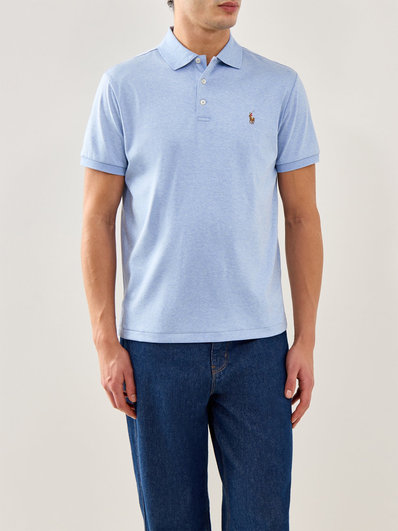 Pima Polo Shirt Blue