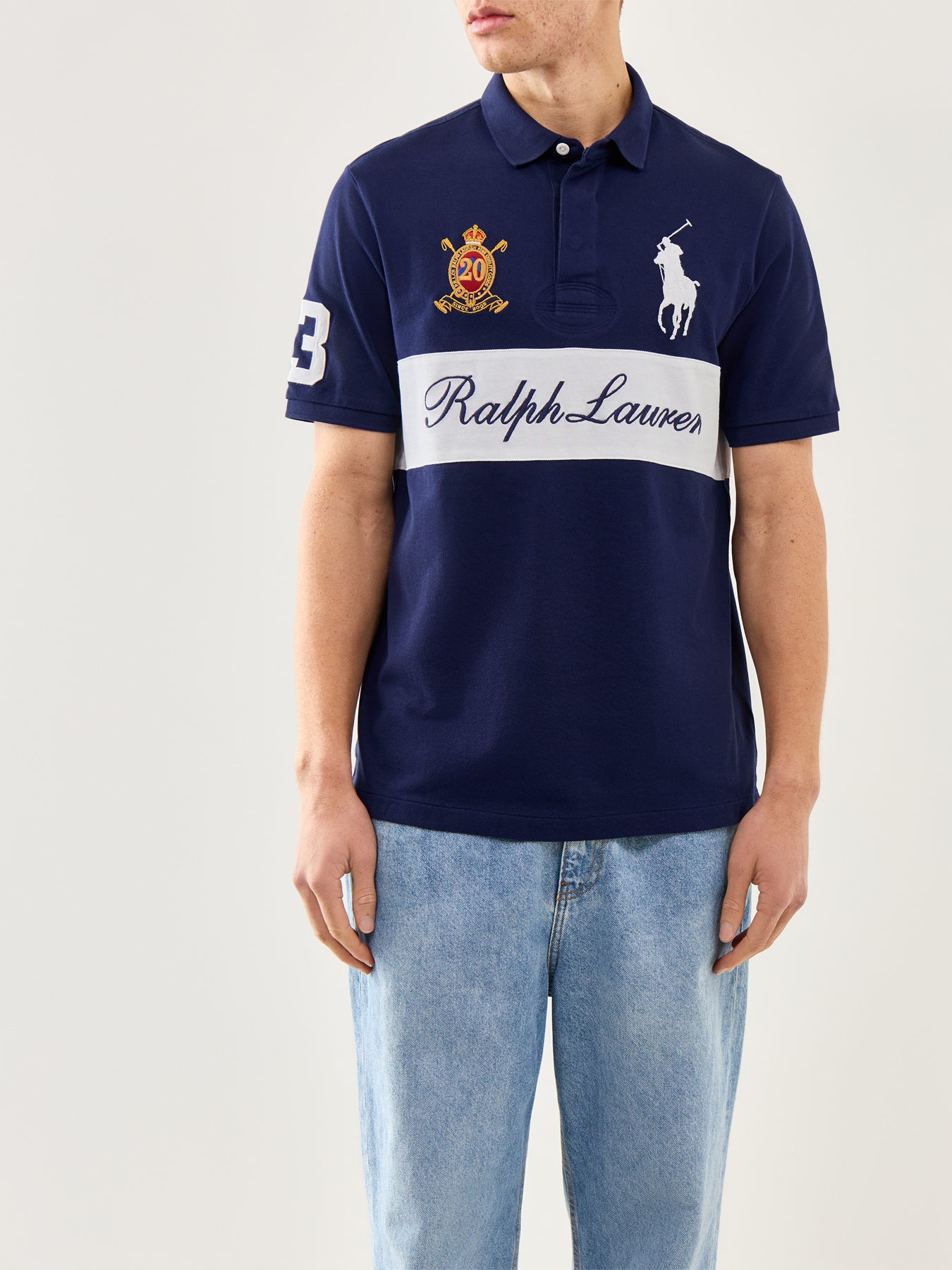 Big Logo Classic Polo Shirt Navy