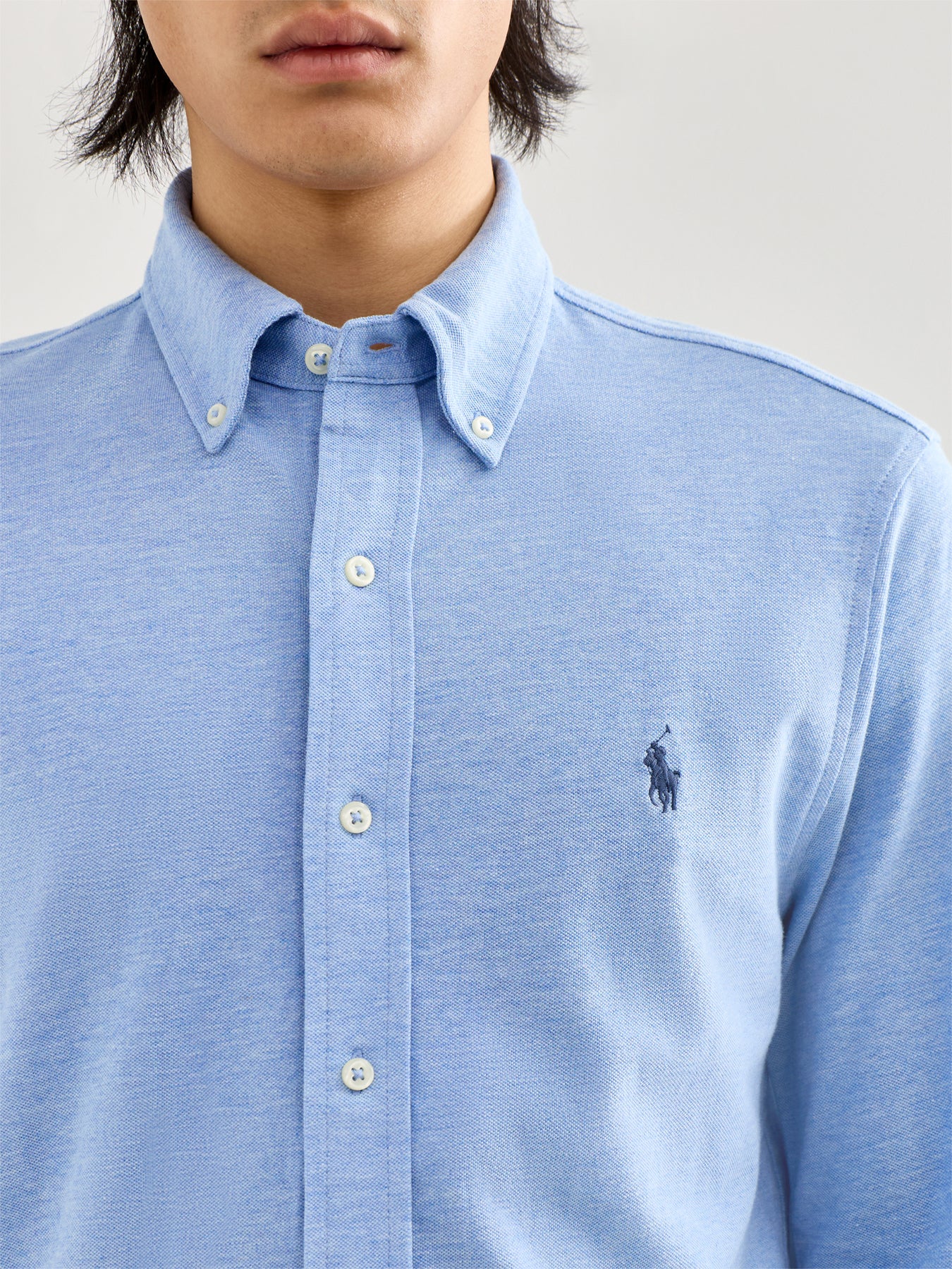 Featherweight Button-Down Collar Shirt Blue