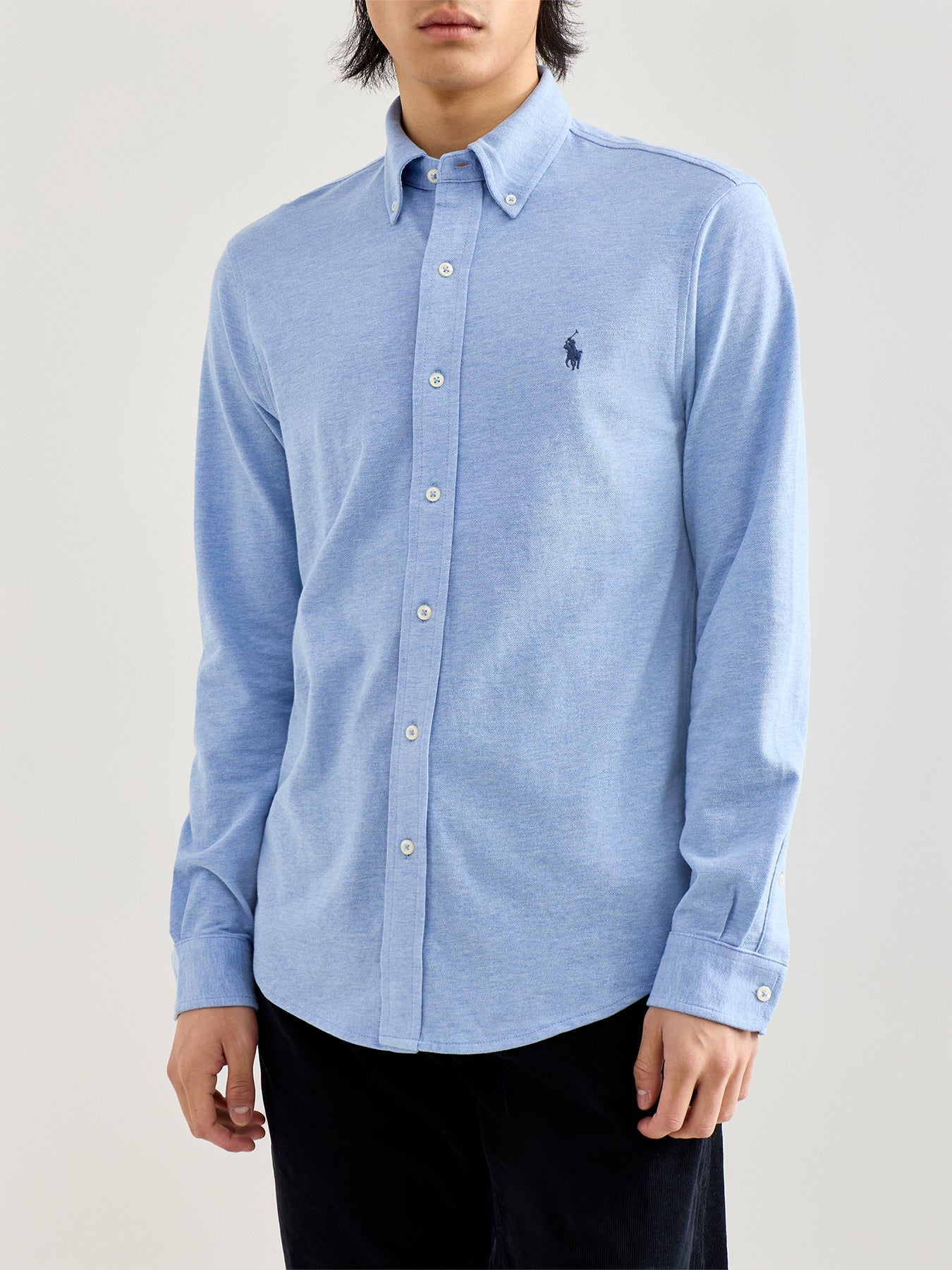 Featherweight Button-Down Collar Shirt Blue