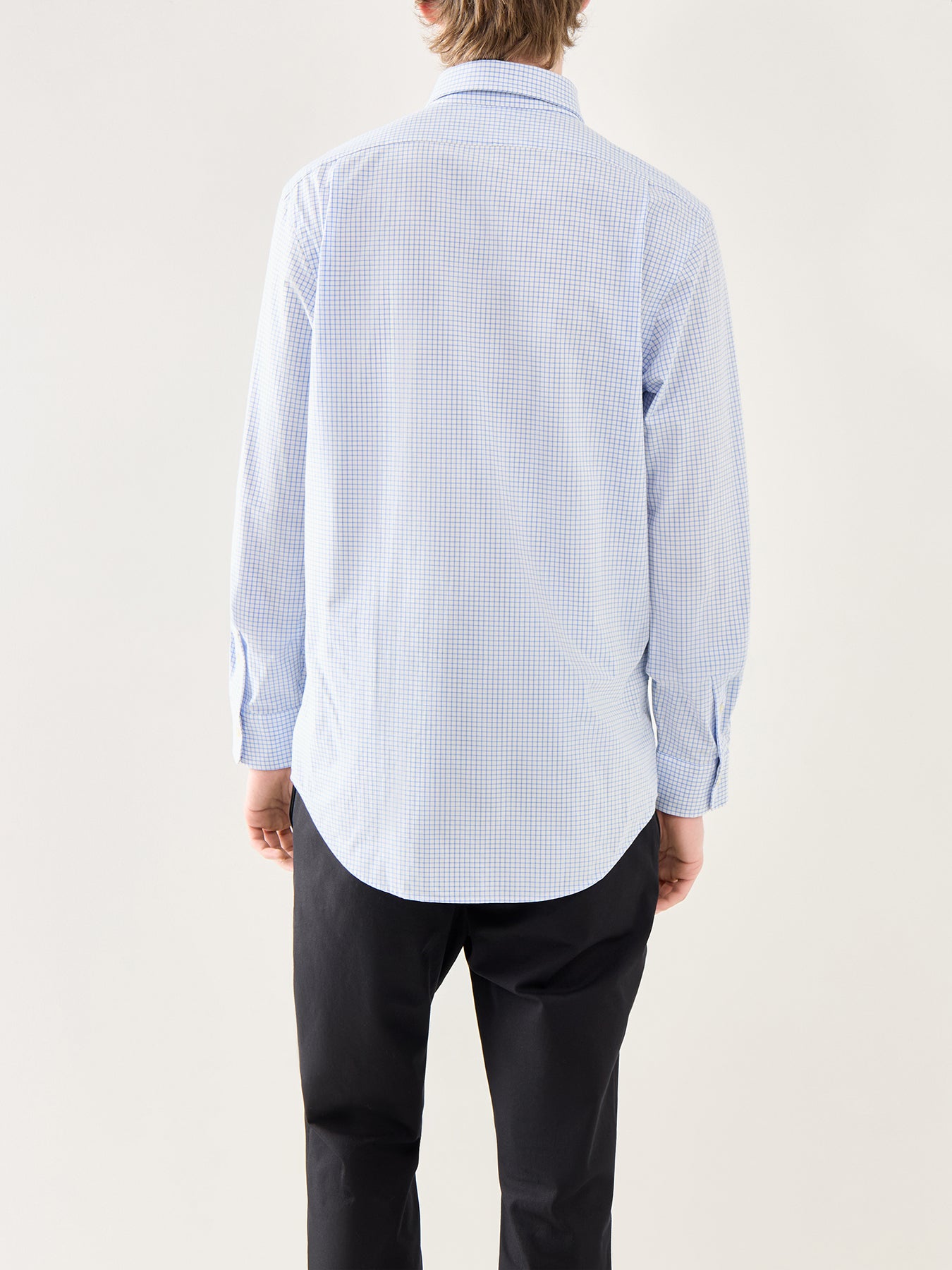 Custom Fit Stretch Poplin Tattersall Check Shirt